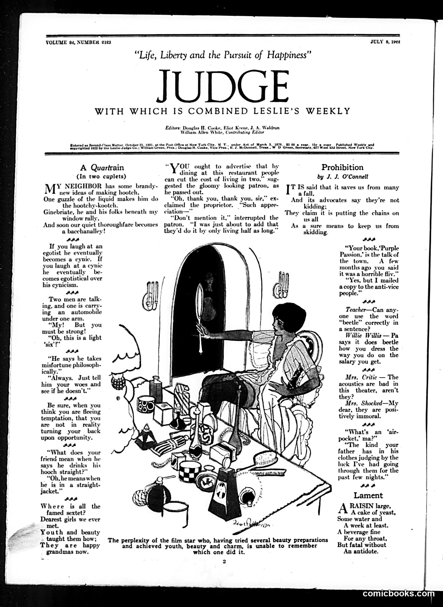 Judge — July 8, 1922 — page 4: Judge, 1922-07-08