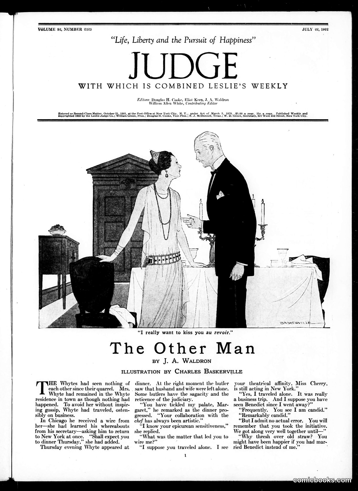 Judge — July 22, 1922 — page 3: Judge, 1922-07-22