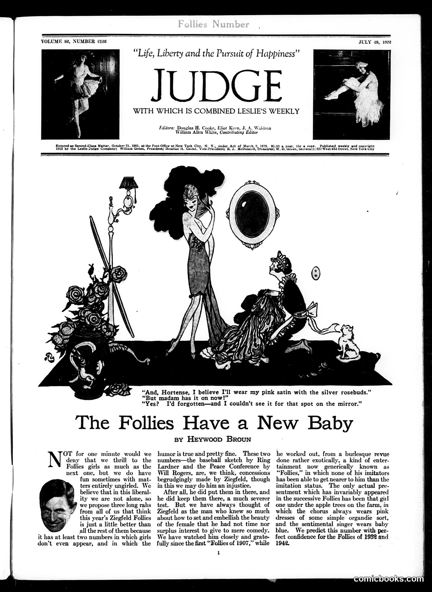 Judge — July 29, 1922 — page 3: Judge, 1922-07-29