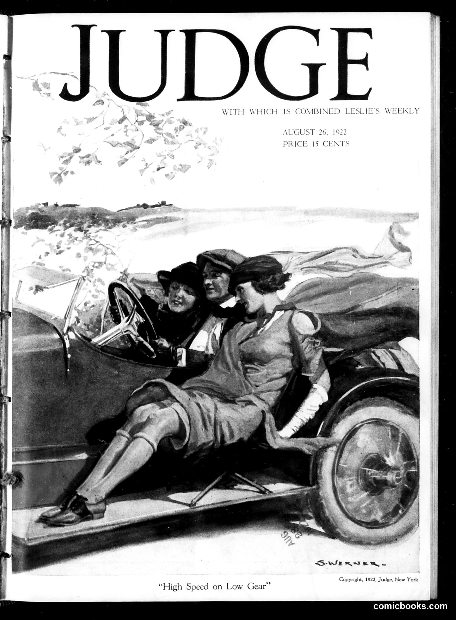 Judge — August 26, 1922 — page 1: Judge, 1922-08-26