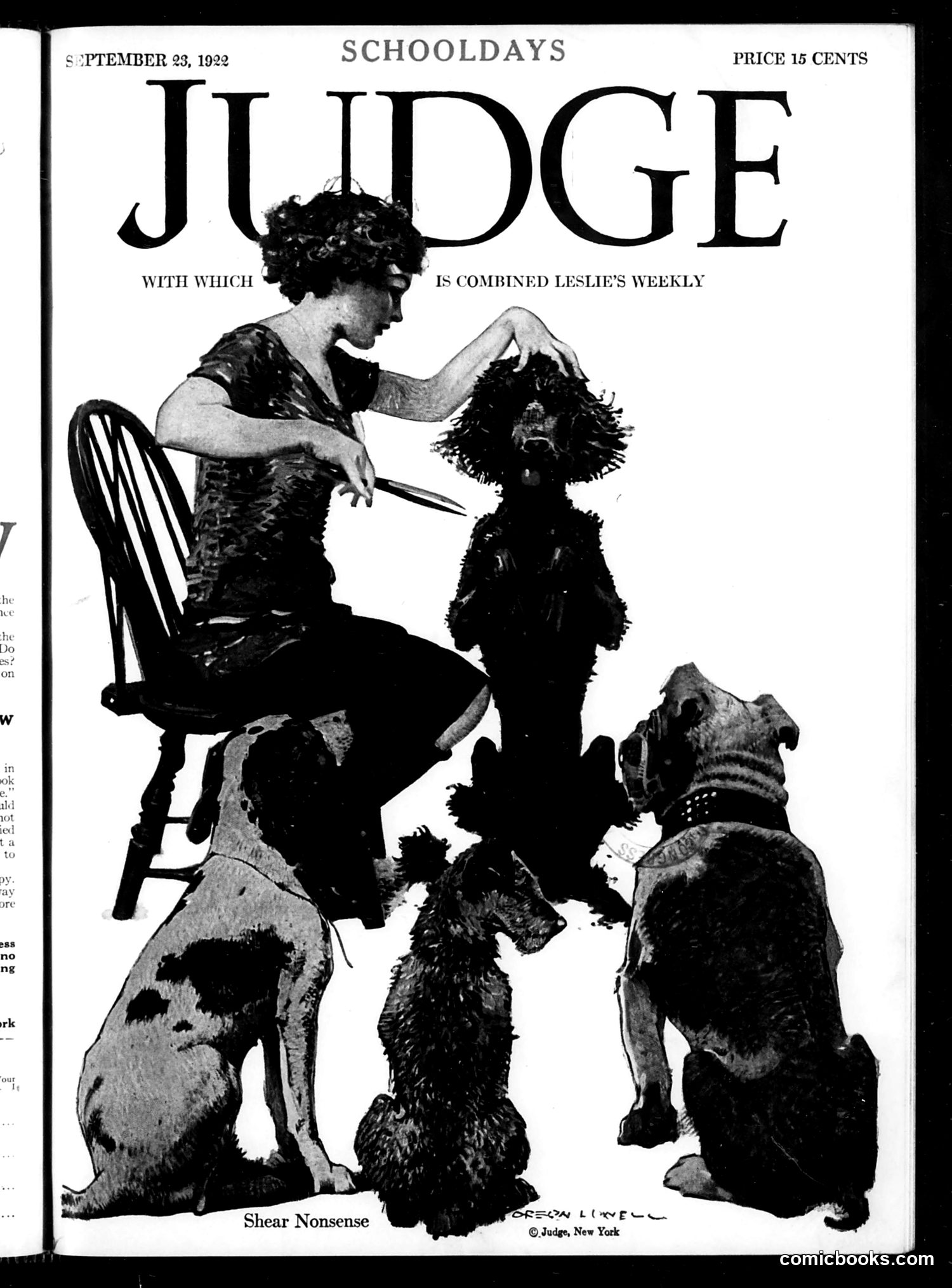 Judge — September 23, 1922 — page 1: Judge, 1922-09-23