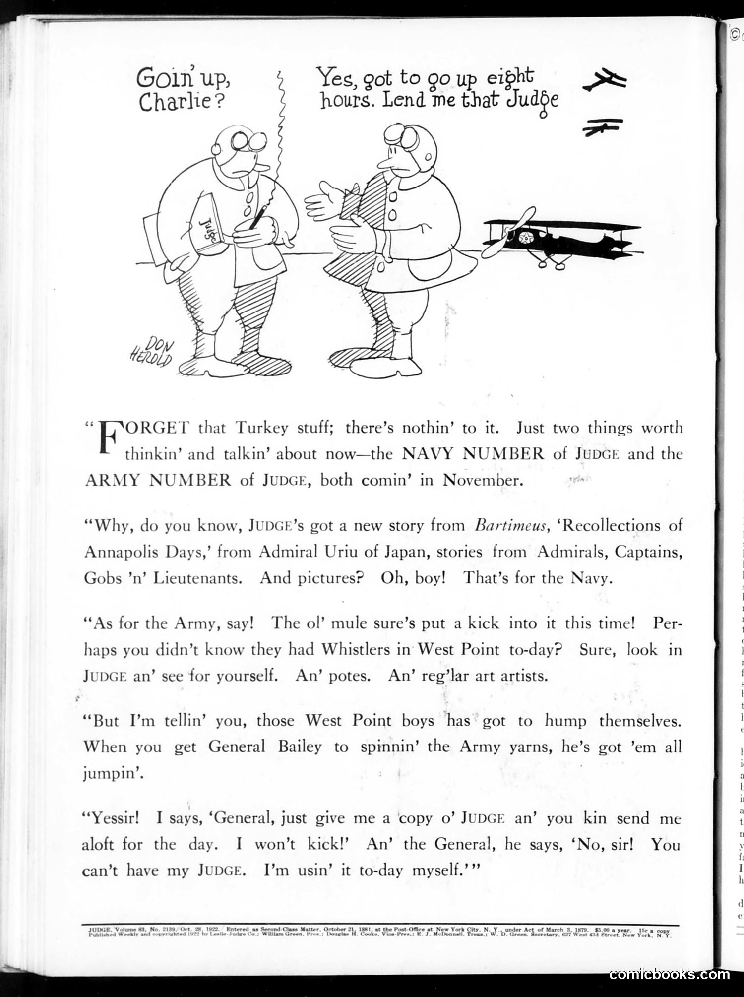 Judge — October 28, 1922 — page 2: Judge, 1922-10-28