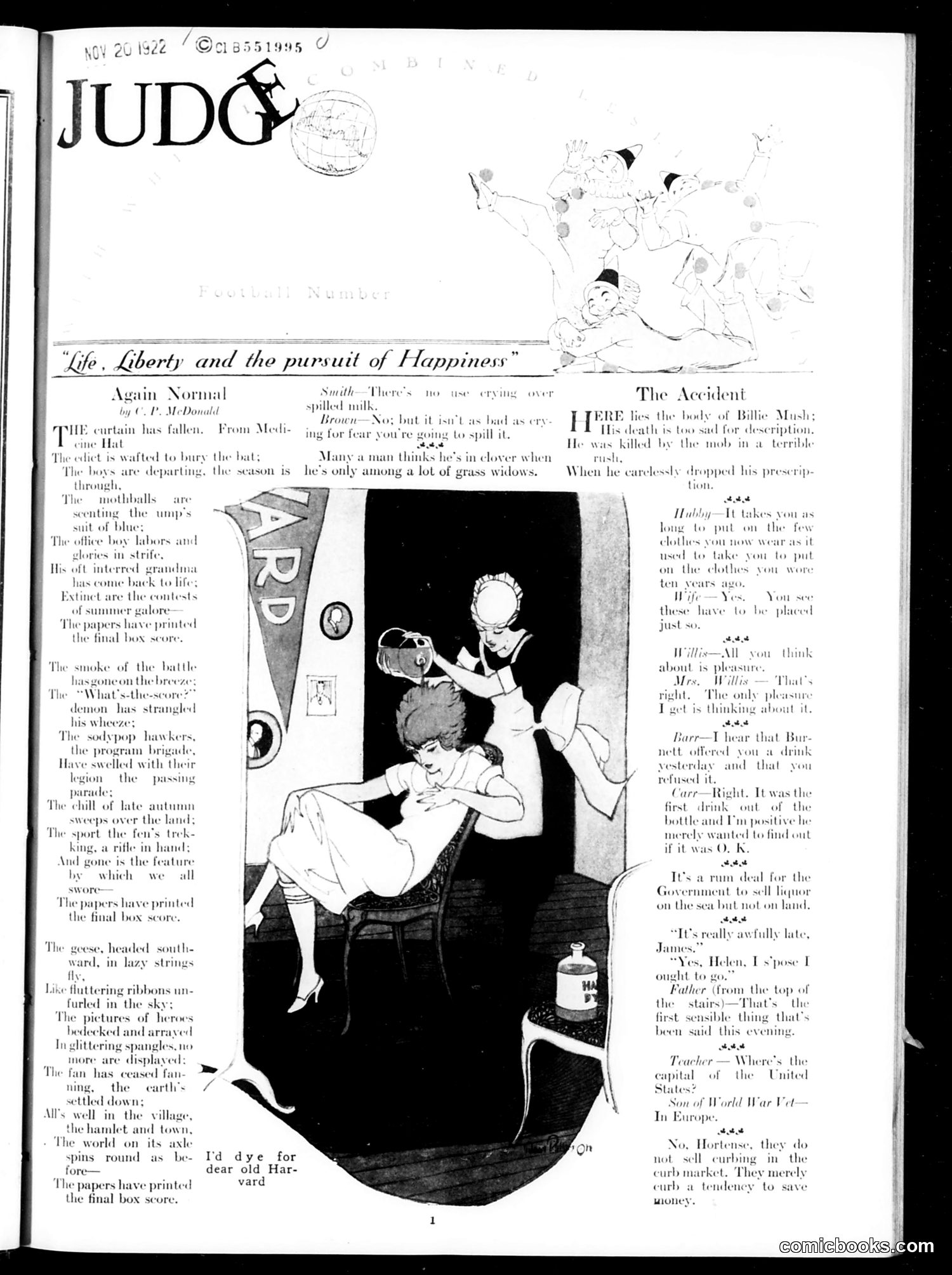 Judge — November 4, 1922 — page 3: Judge, 1922-11-04