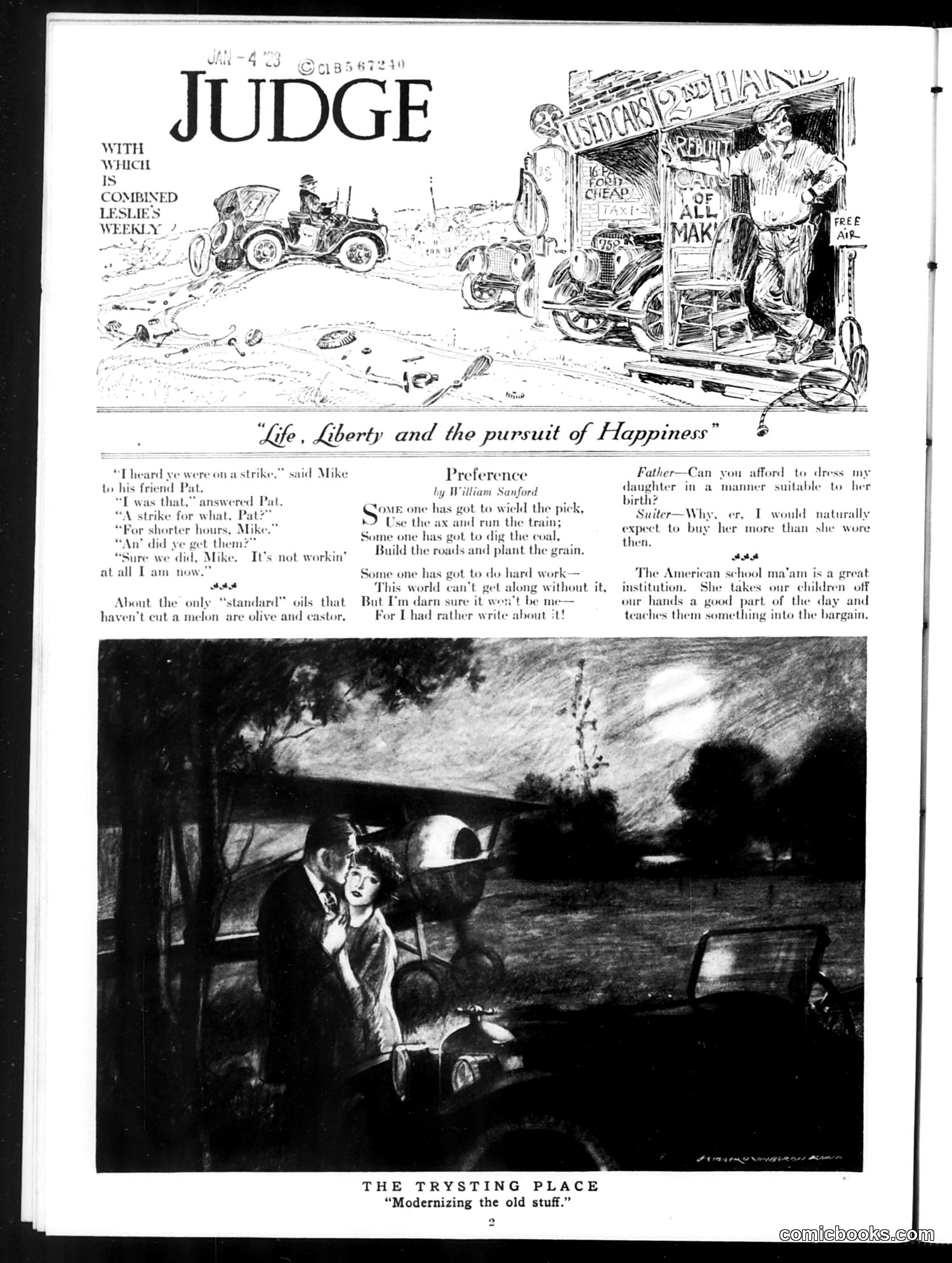Judge — January 6, 1923 — page 4: Judge, 1923-01-06