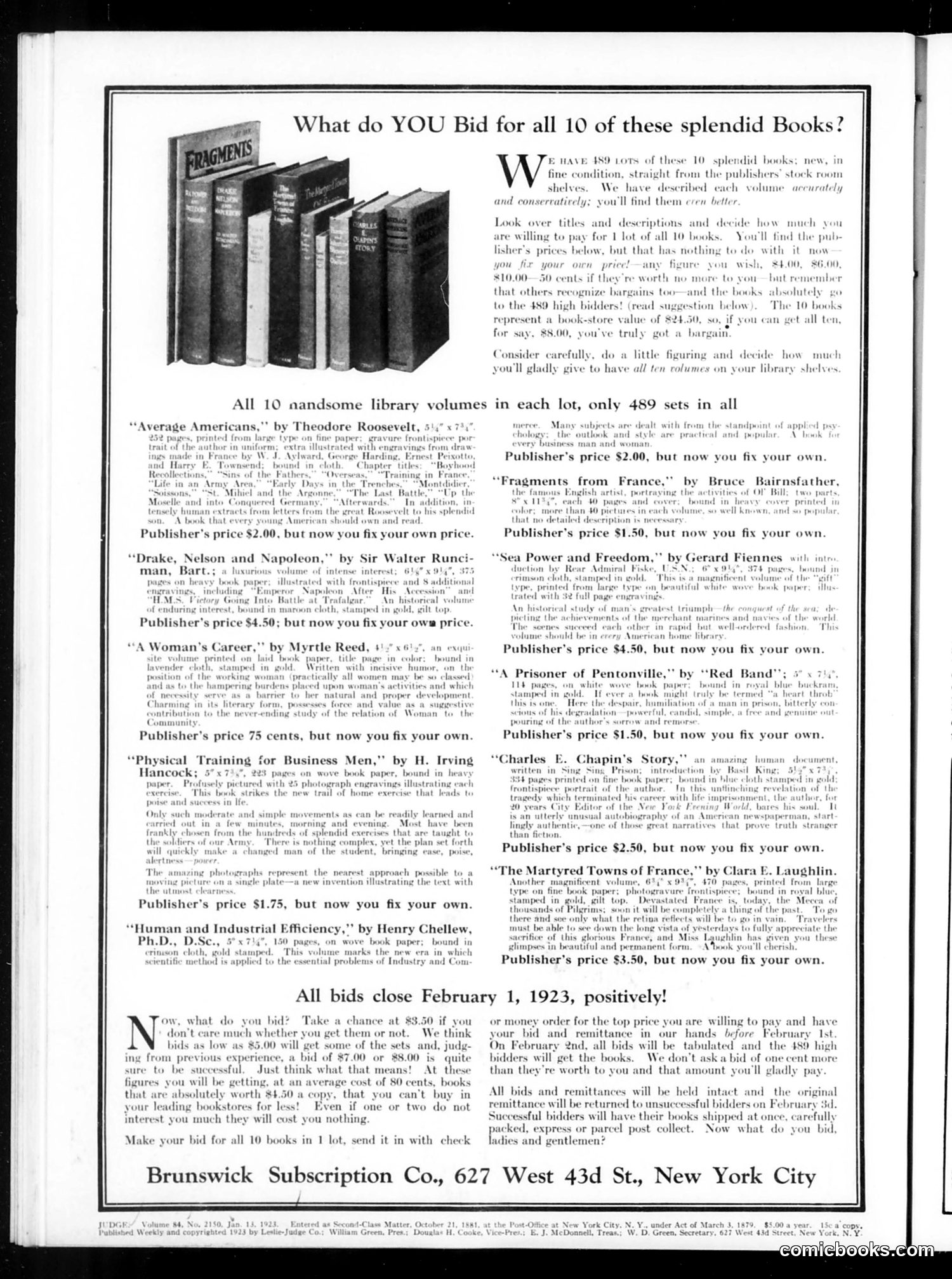 Judge — January 13, 1923 — page 2: Judge, 1923-01-13
