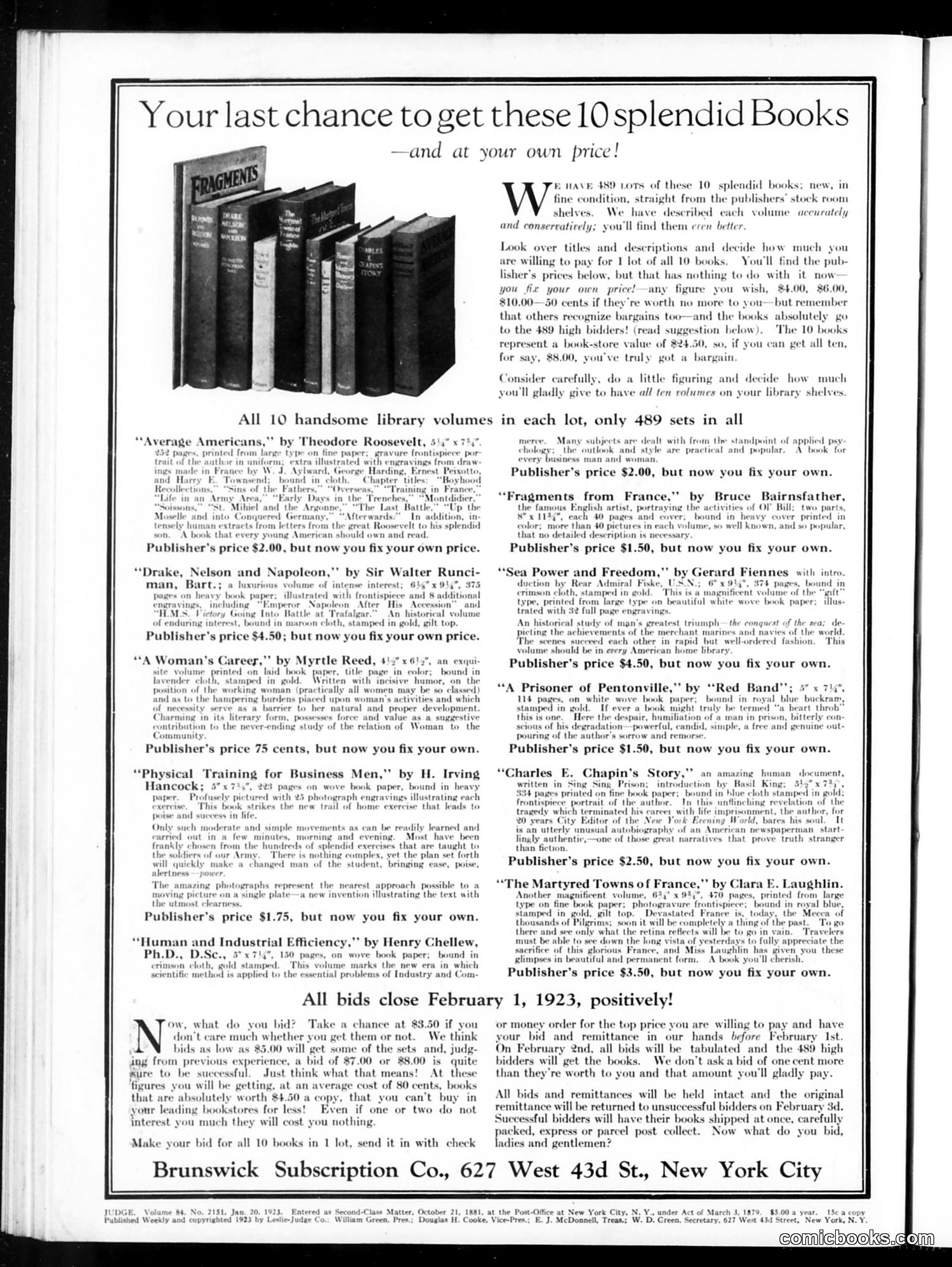 Judge — January 20, 1923 — page 2: Judge, 1923-01-20
