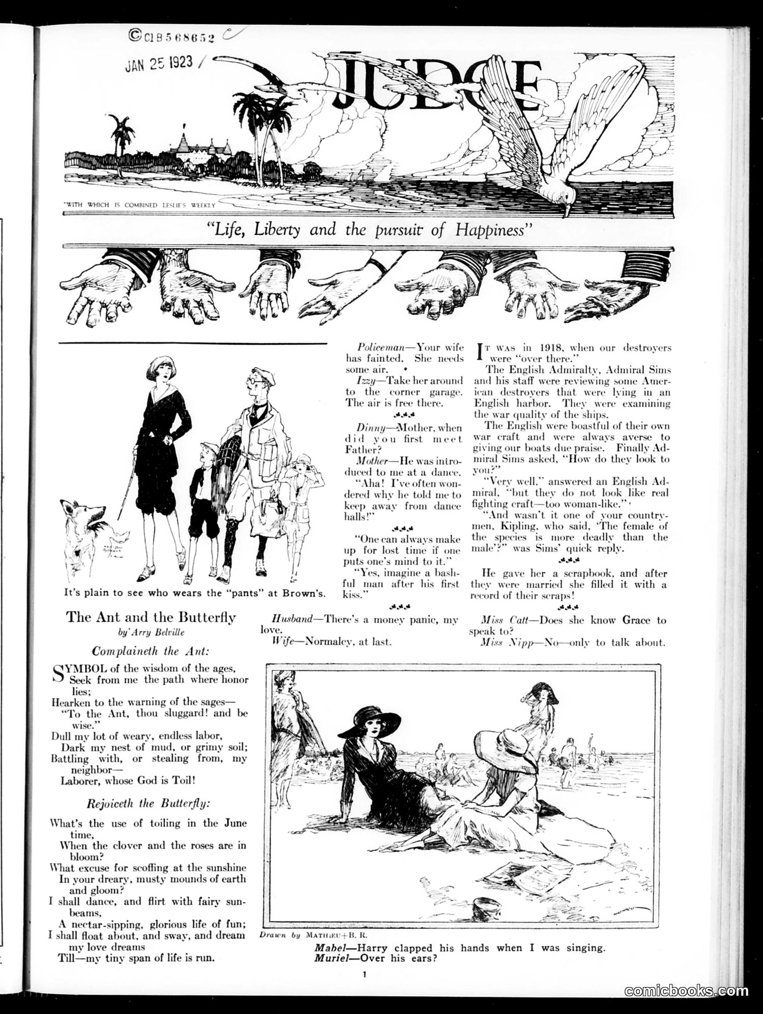 Judge — January 27, 1923 — page 3: Judge, 1923-01-27