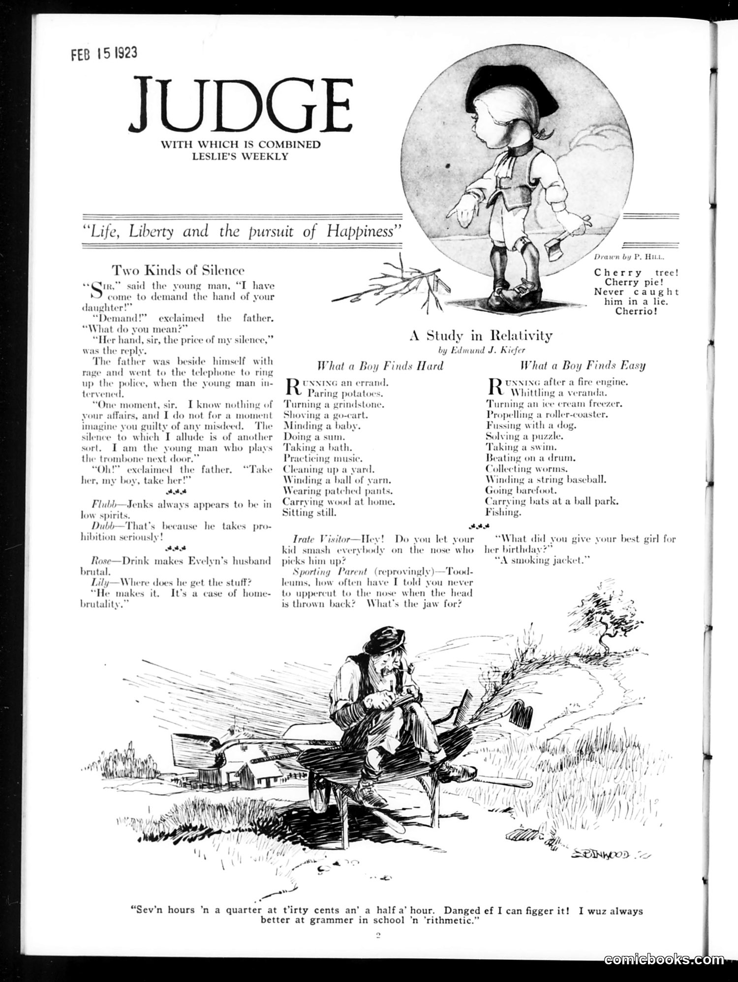 Judge — February 17, 1923 — page 4: Judge, 1923-02-17