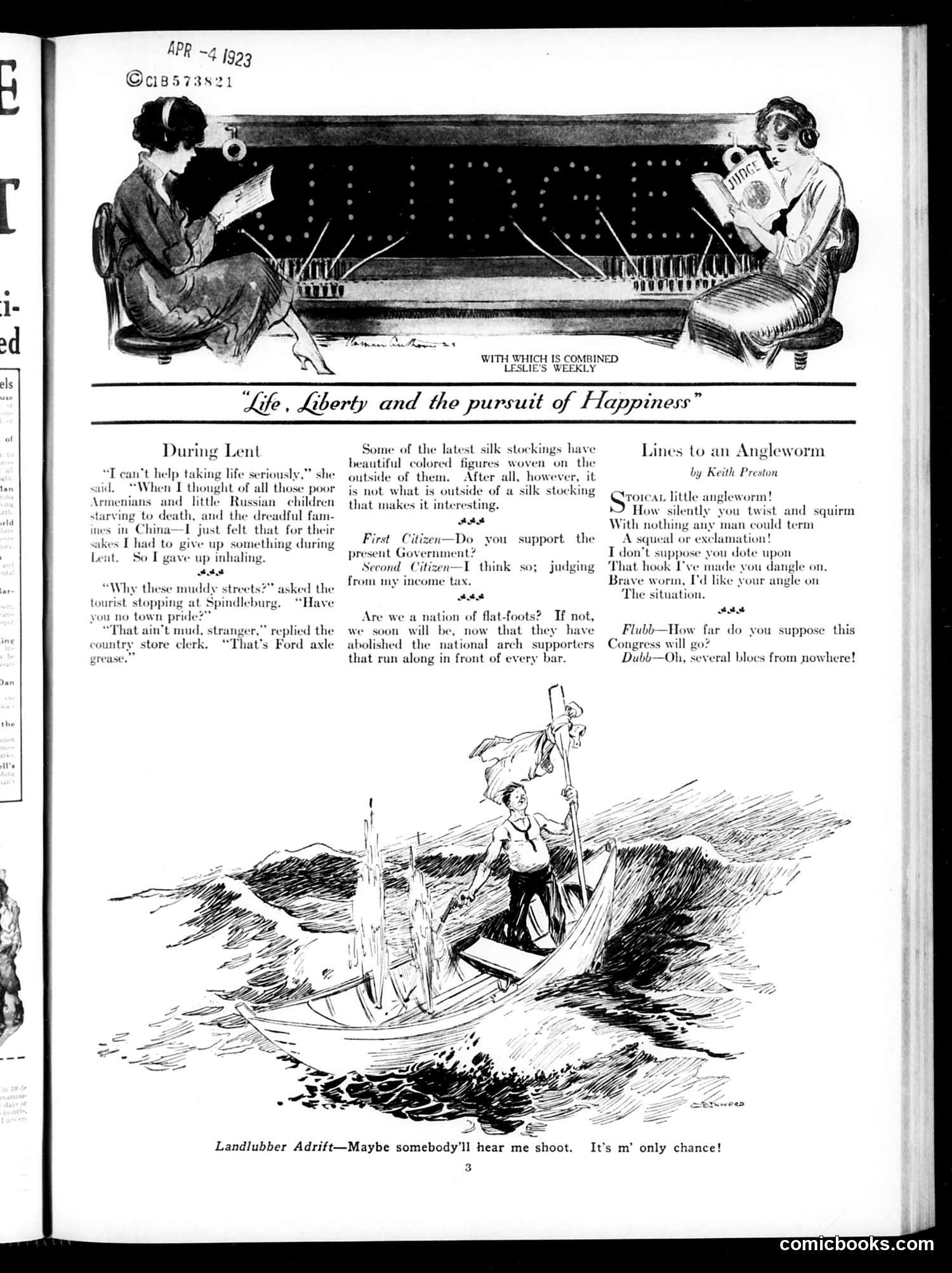 Judge — March 24, 1923 — page 5: Judge, 1923-03-24