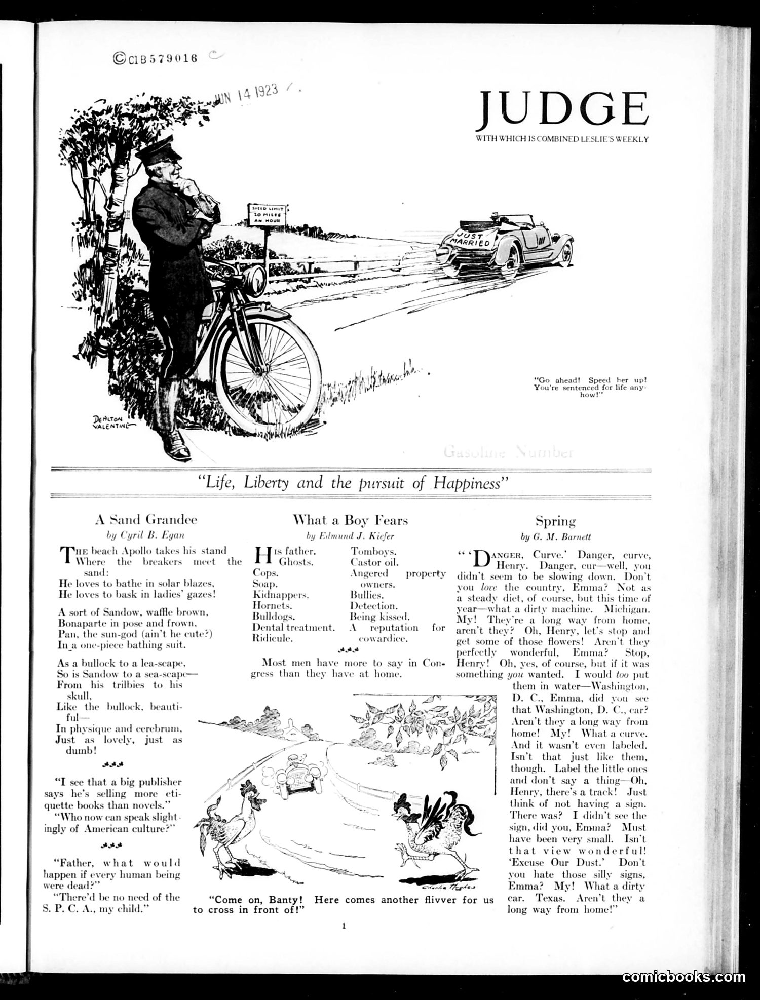 Judge — June 16, 1923 — page 3: Judge, 1923-06-16