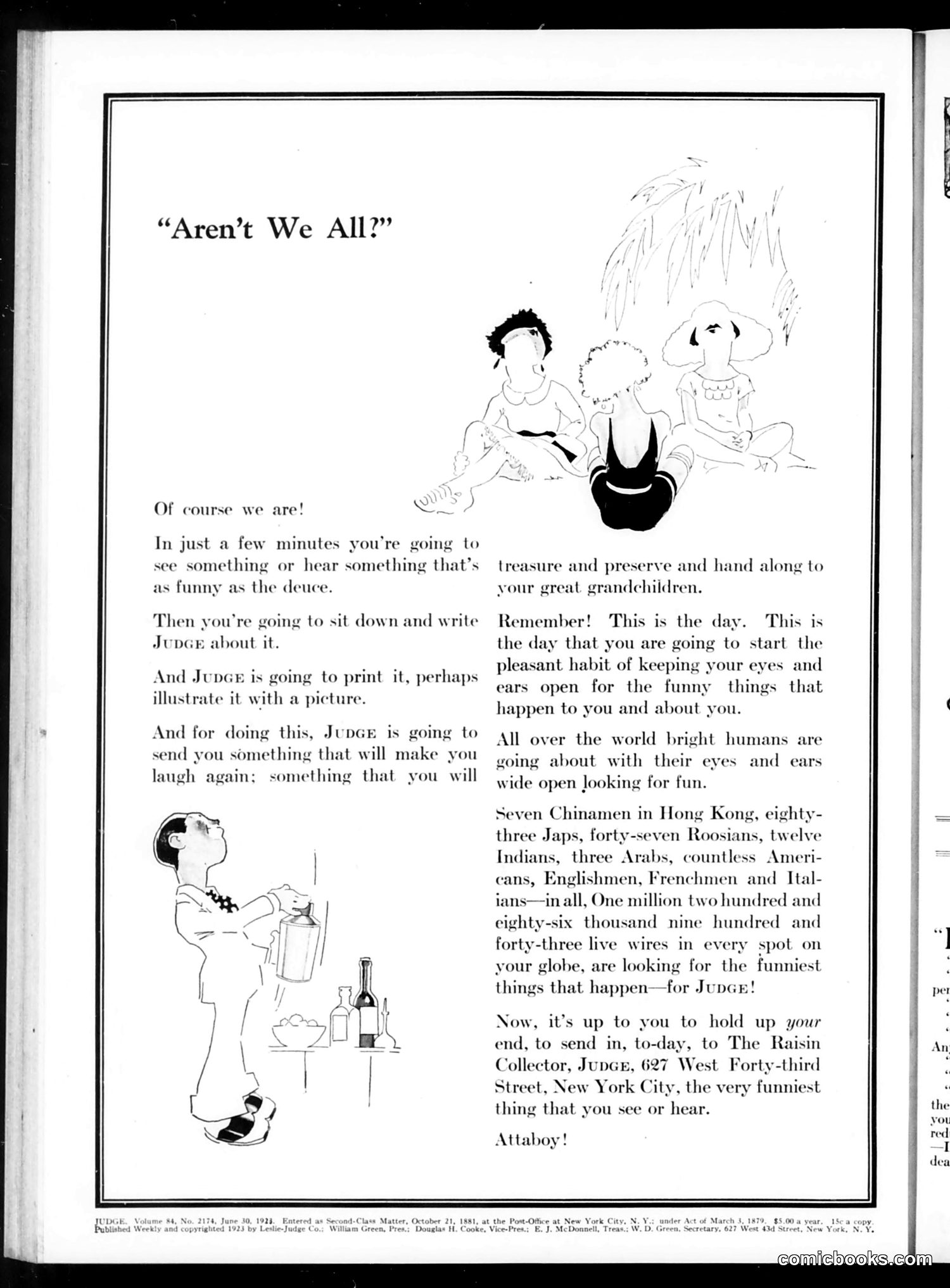Judge — June 30, 1923 — page 2: Judge, 1923-06-30