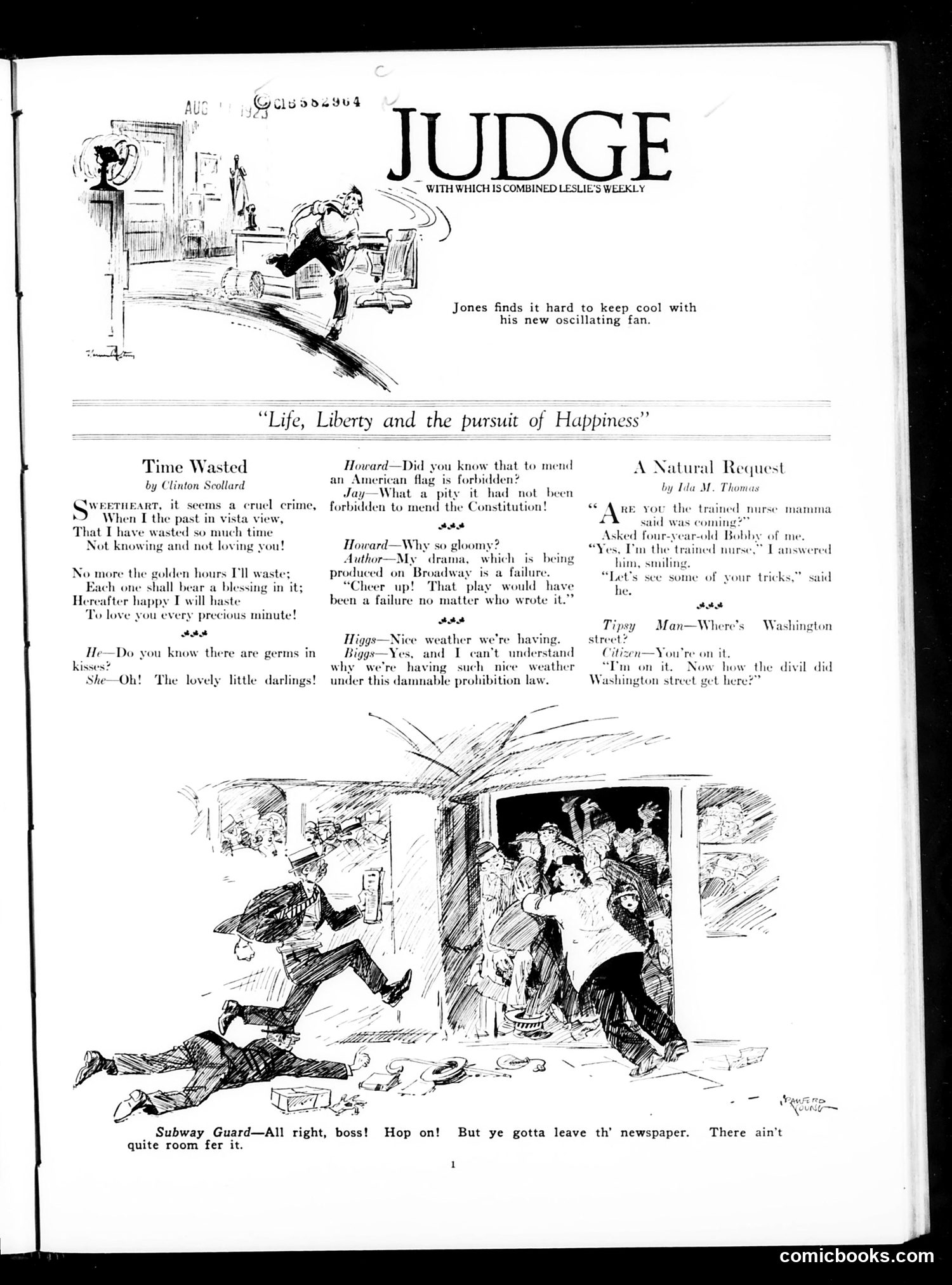 Judge — August 11, 1923 — page 3: Judge, 1923-08-11