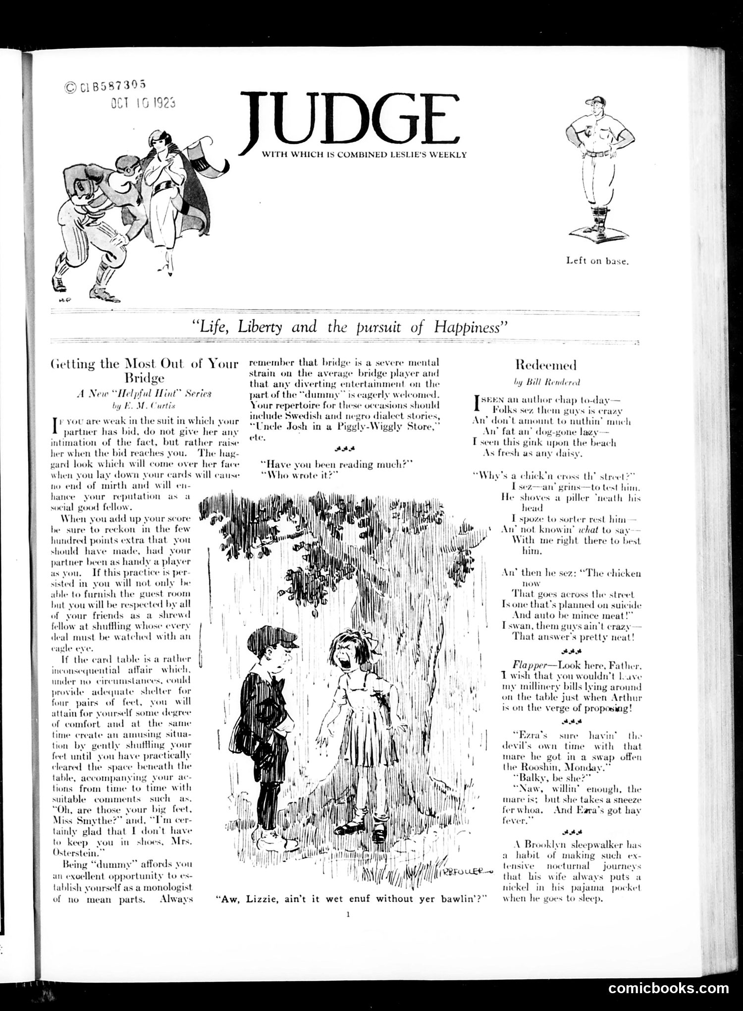 Judge — October 13, 1923 — page 3: Judge, 1923-10-13