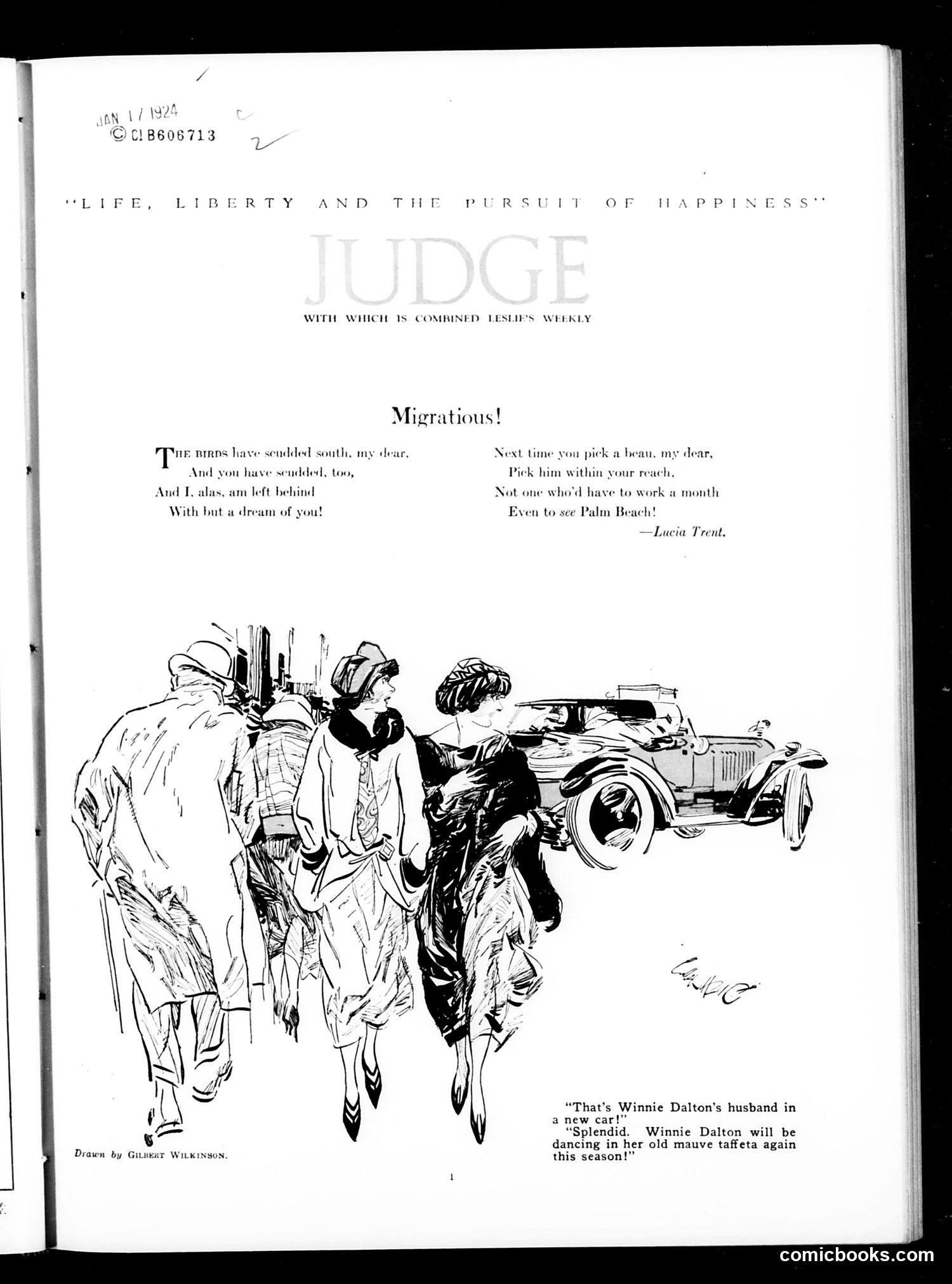 Judge — January 19, 1924 — page 3: Judge, 1924-01-19