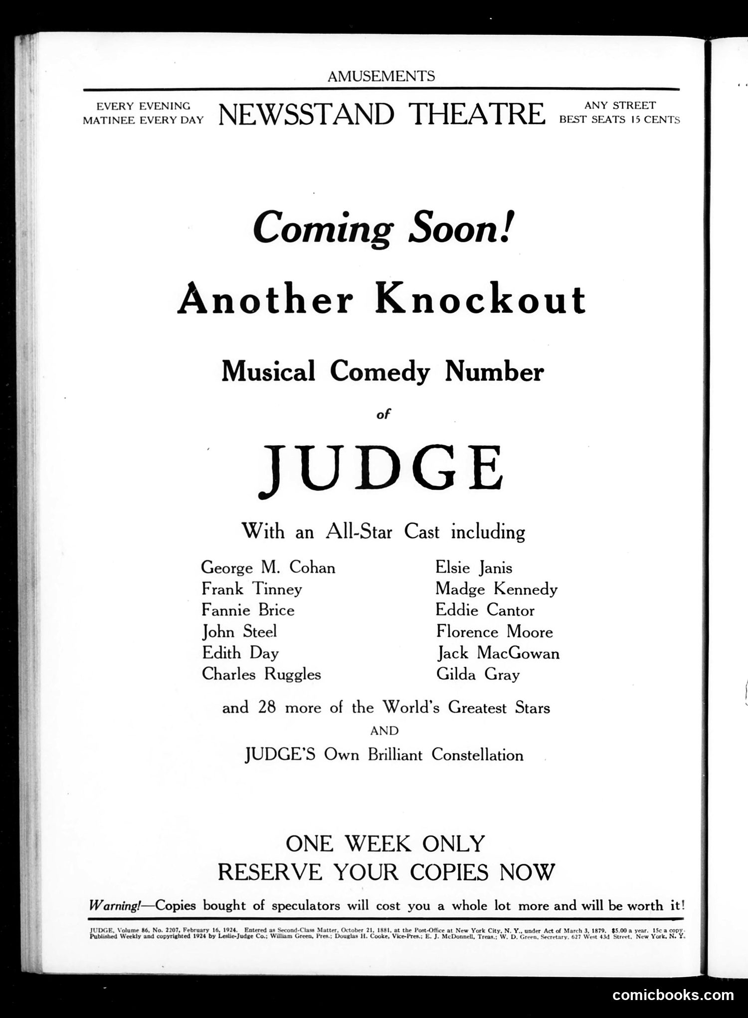 Judge — February 16, 1924 — page 2: Judge, 1924-02-16