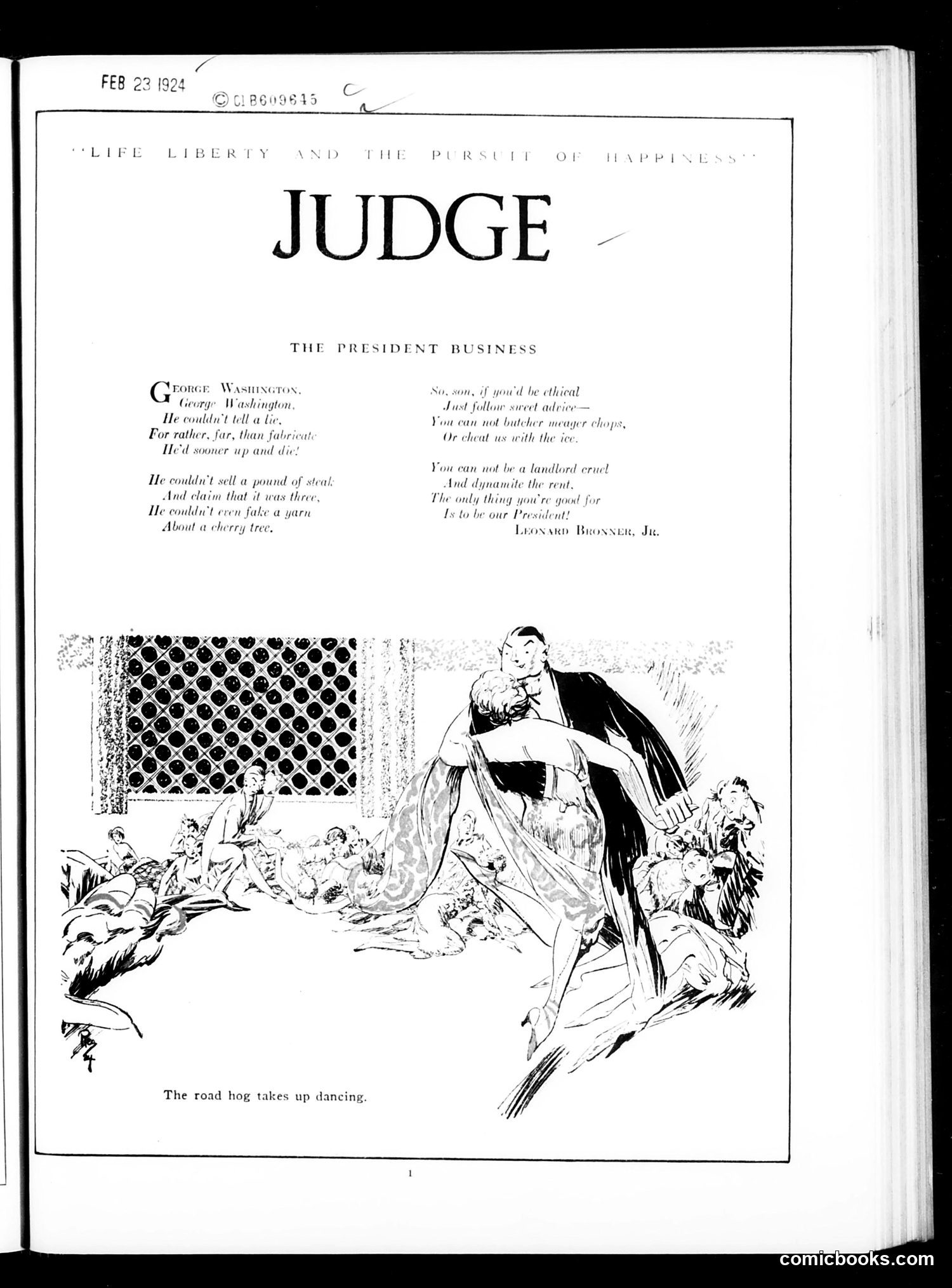 Judge — February 23, 1924 — page 3: Judge, 1924-02-23