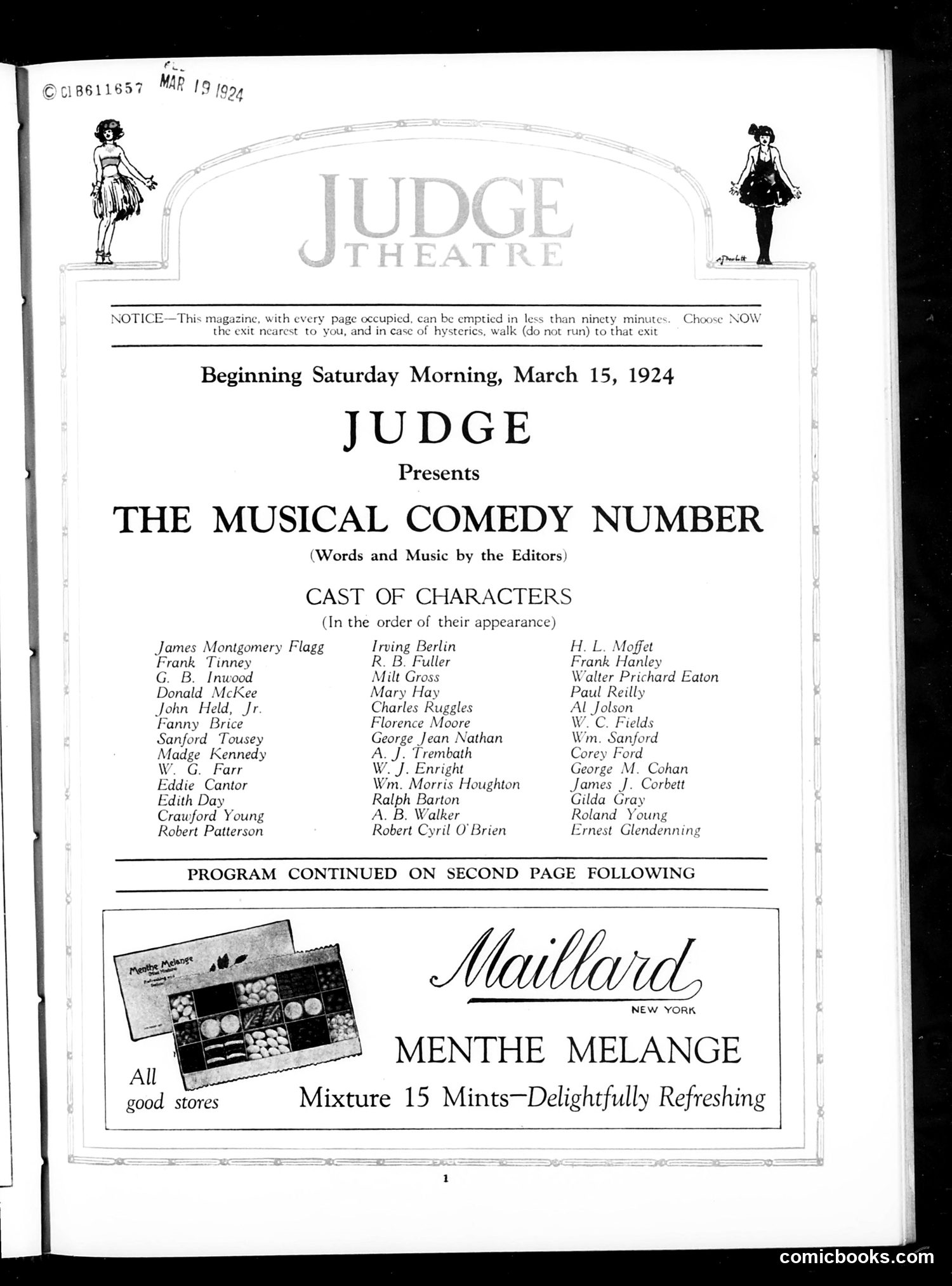 Judge — March 15, 1924 — page 3: Judge, 1924-03-15