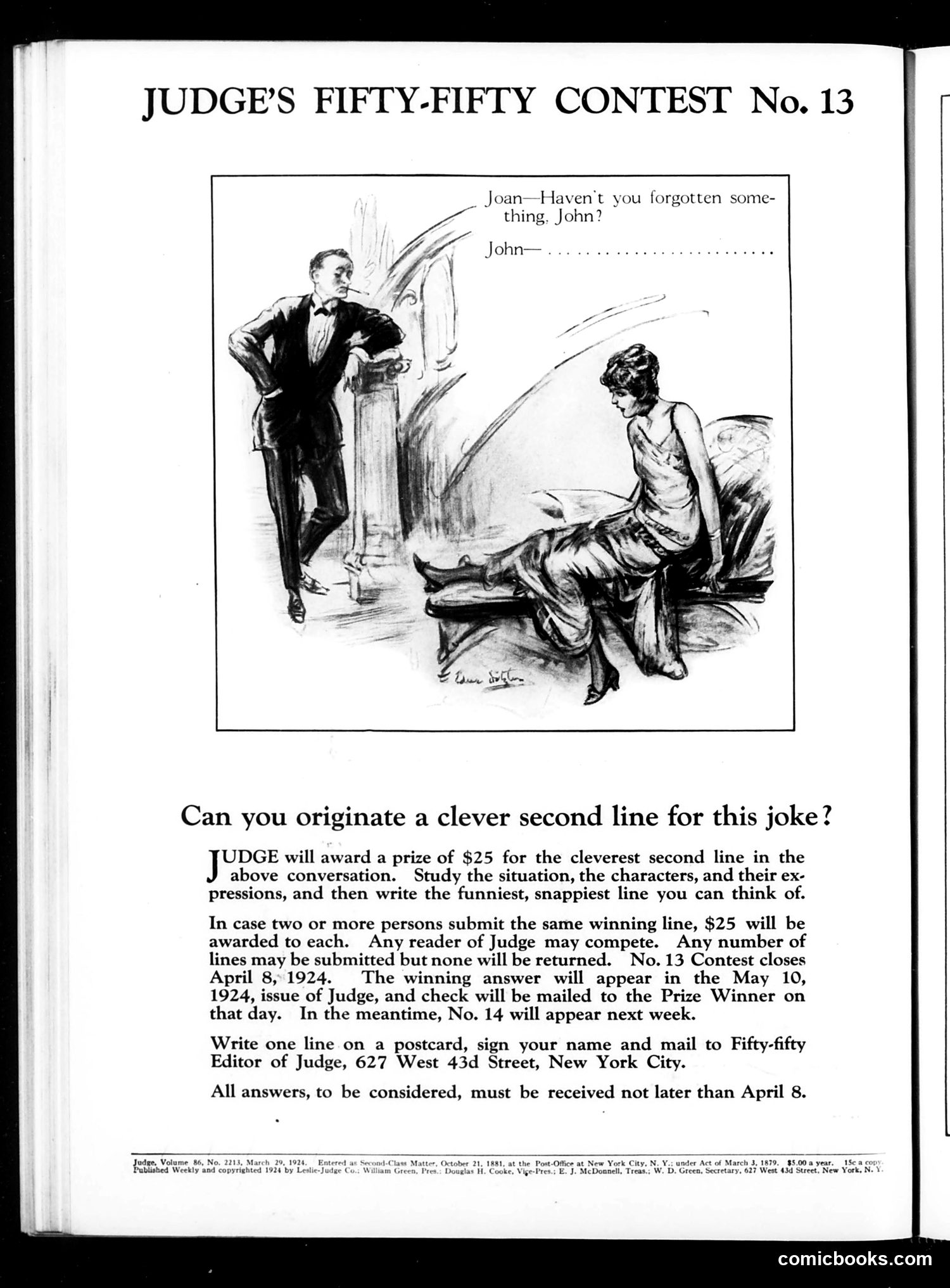 Judge — March 29, 1924 — page 2: Judge, 1924-03-29