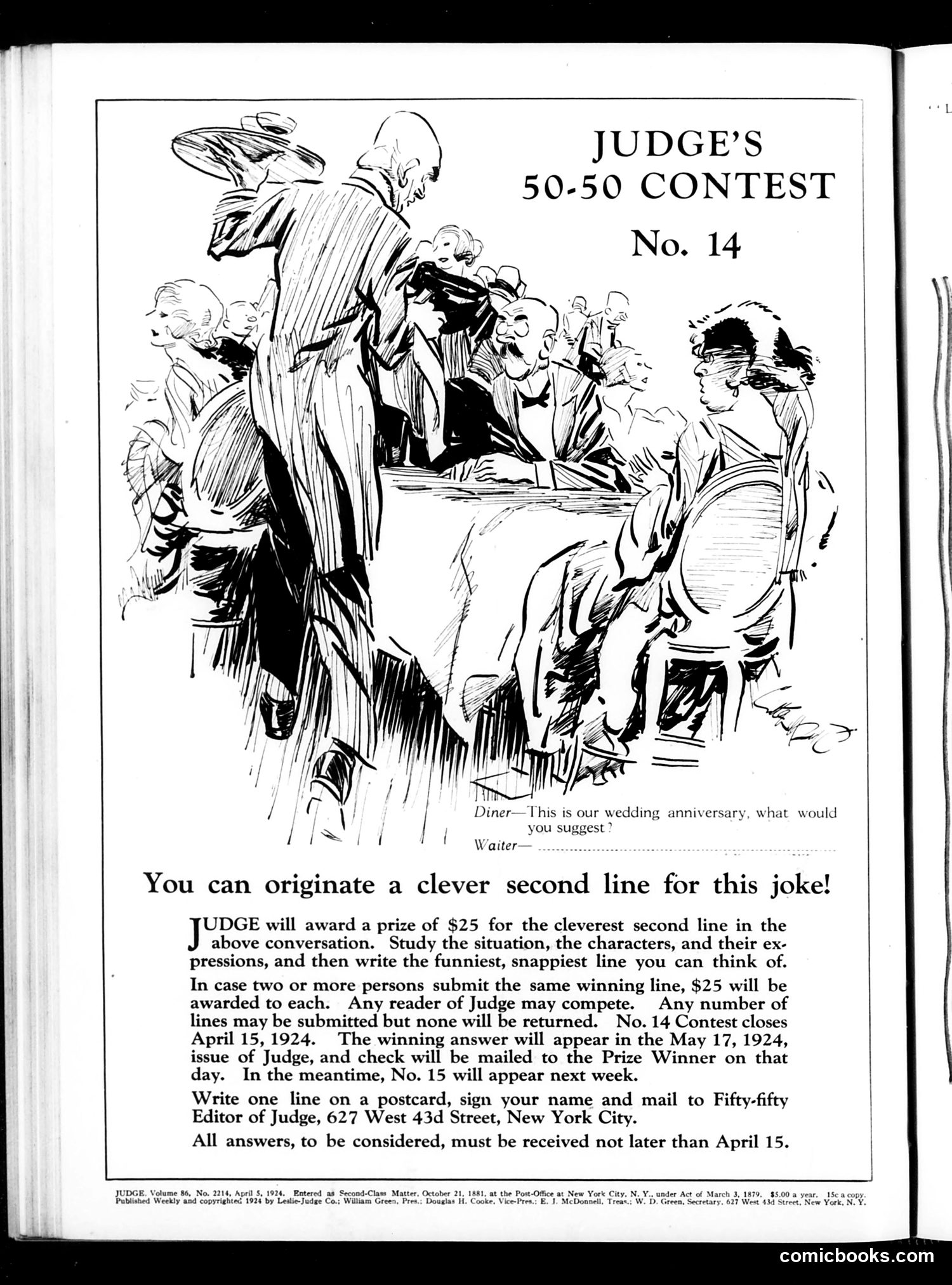 Judge — April 5, 1924 — page 2: Judge, 1924-04-05