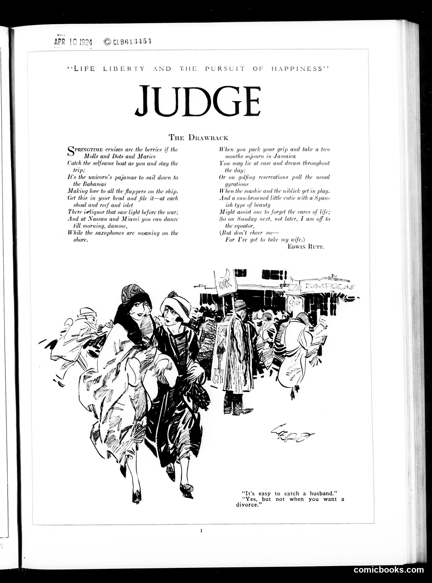 Judge — April 12, 1924 — page 3: Judge, 1924-04-12