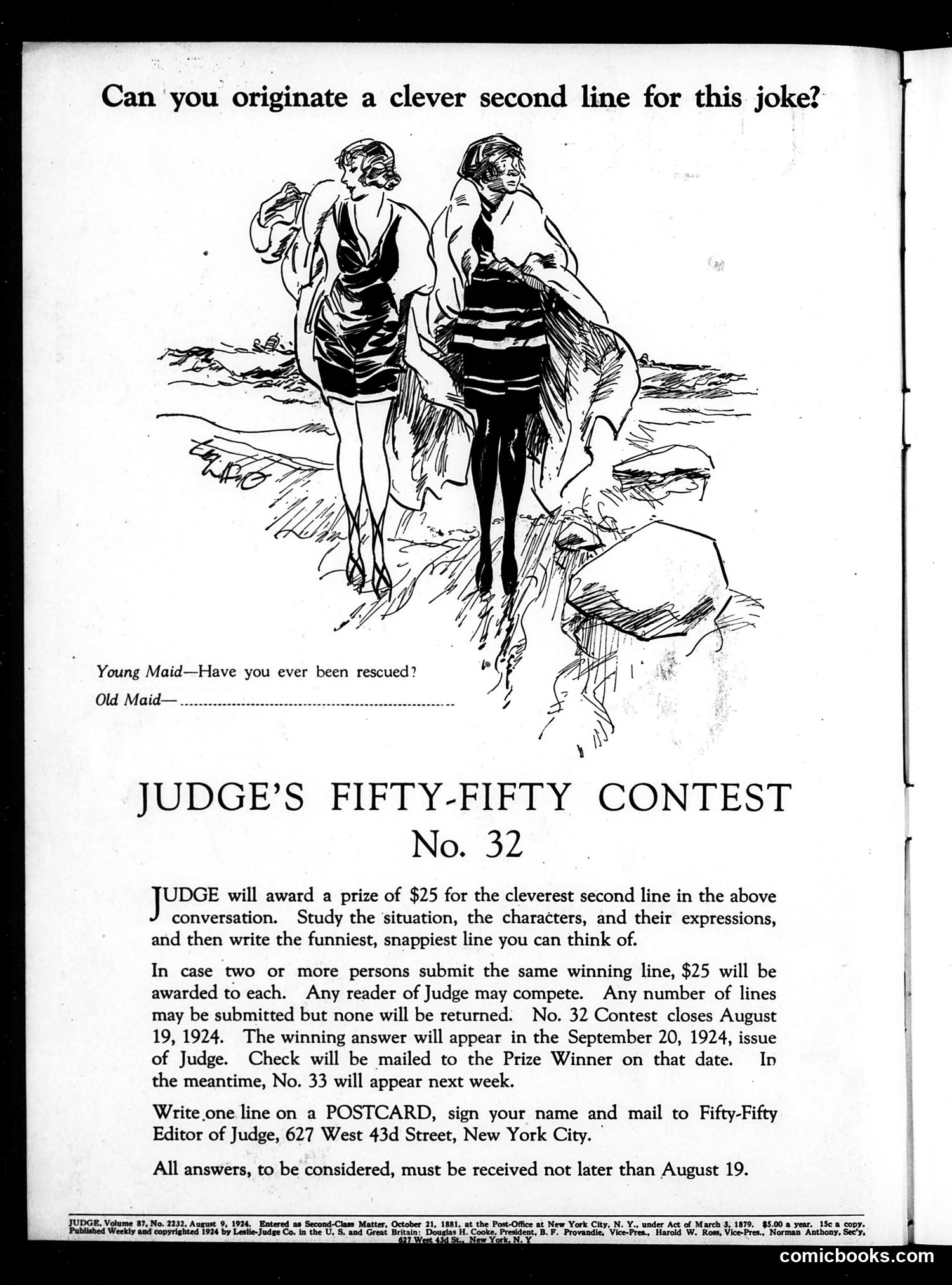Judge — August 9, 1924 — page 2: Judge, 1924-08-09
