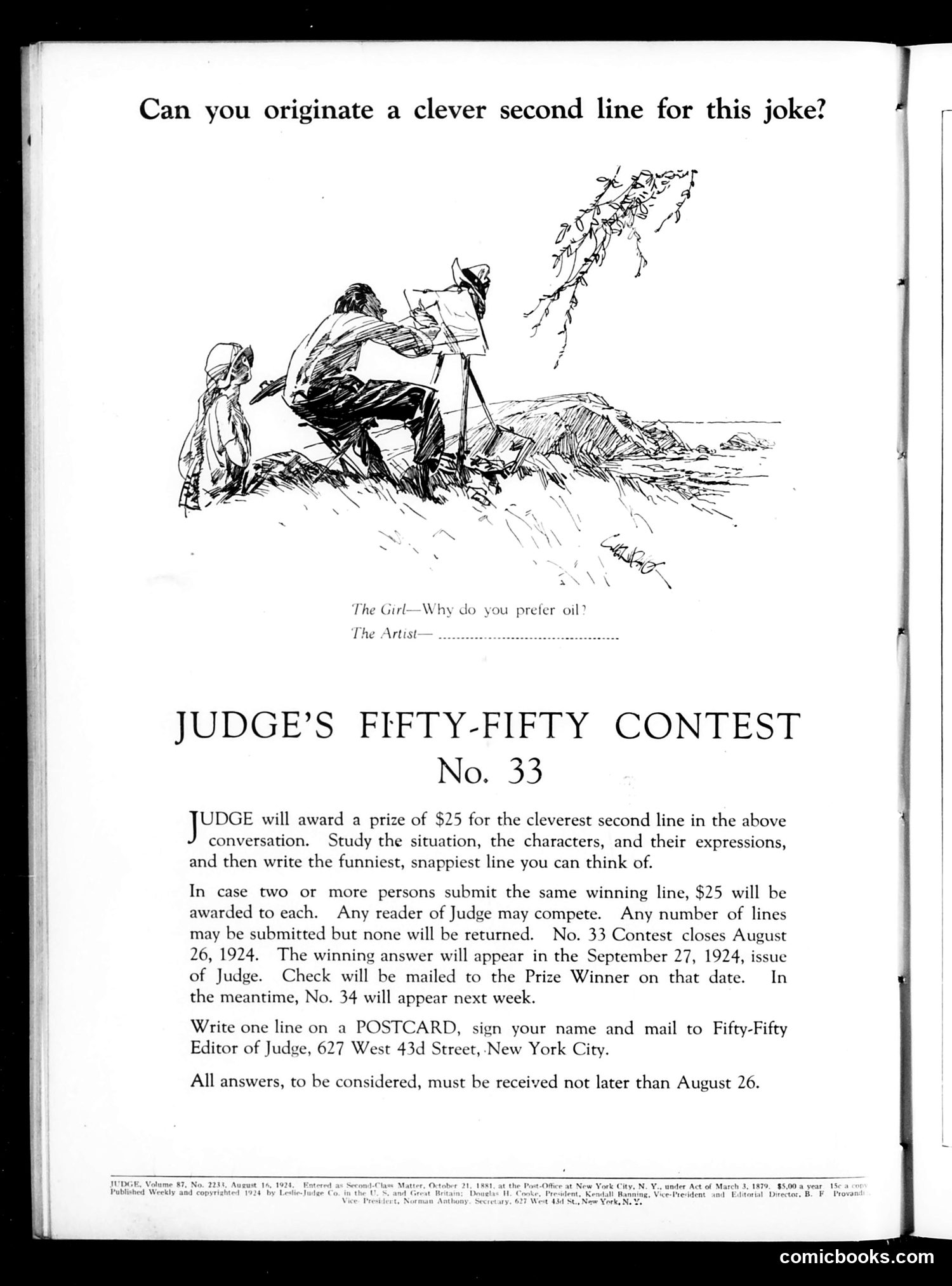 Judge — August 16, 1924 — page 2: Judge, 1924-08-16