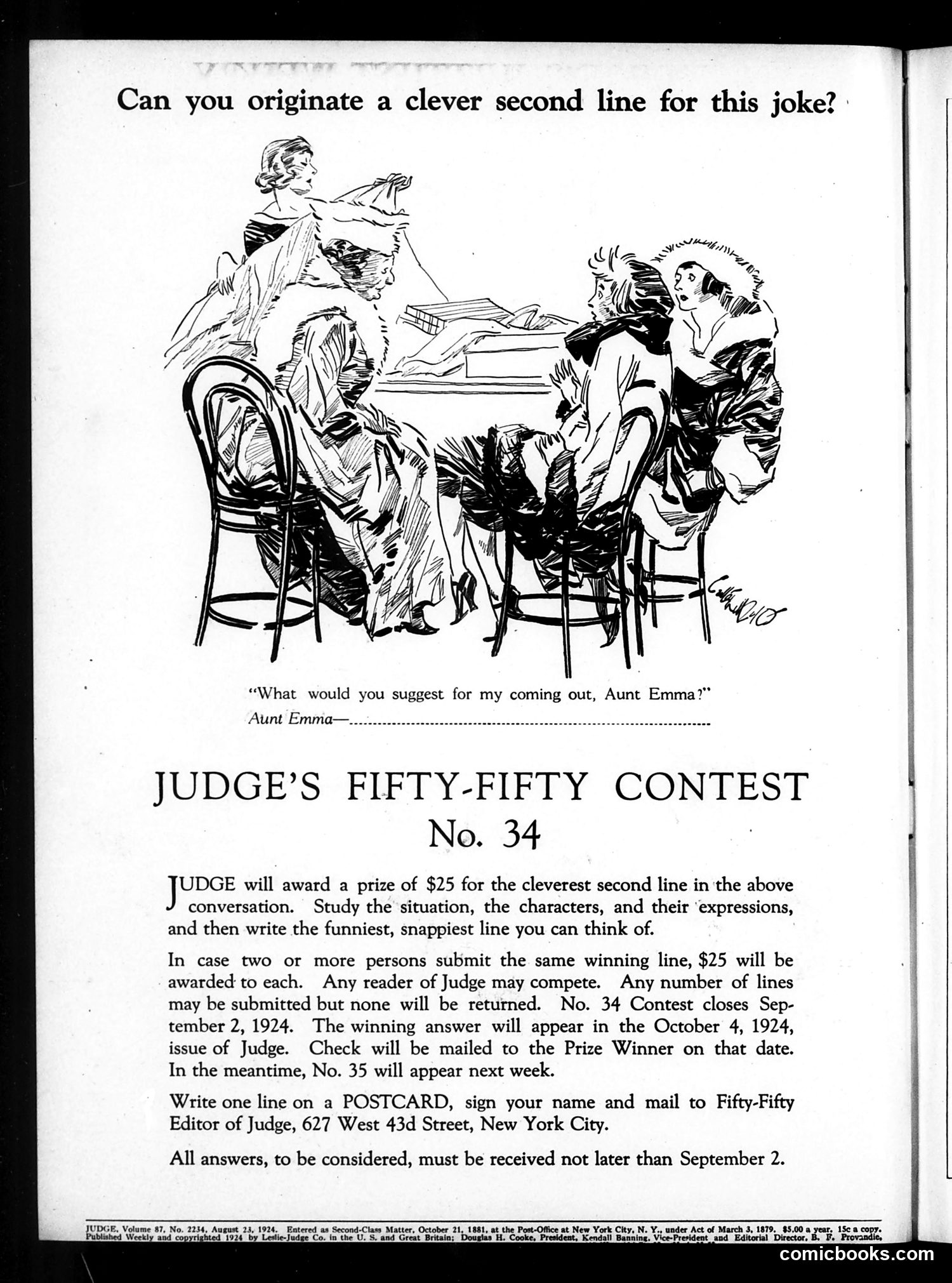 Judge — August 23, 1924 — page 2: Judge, 1924-08-23