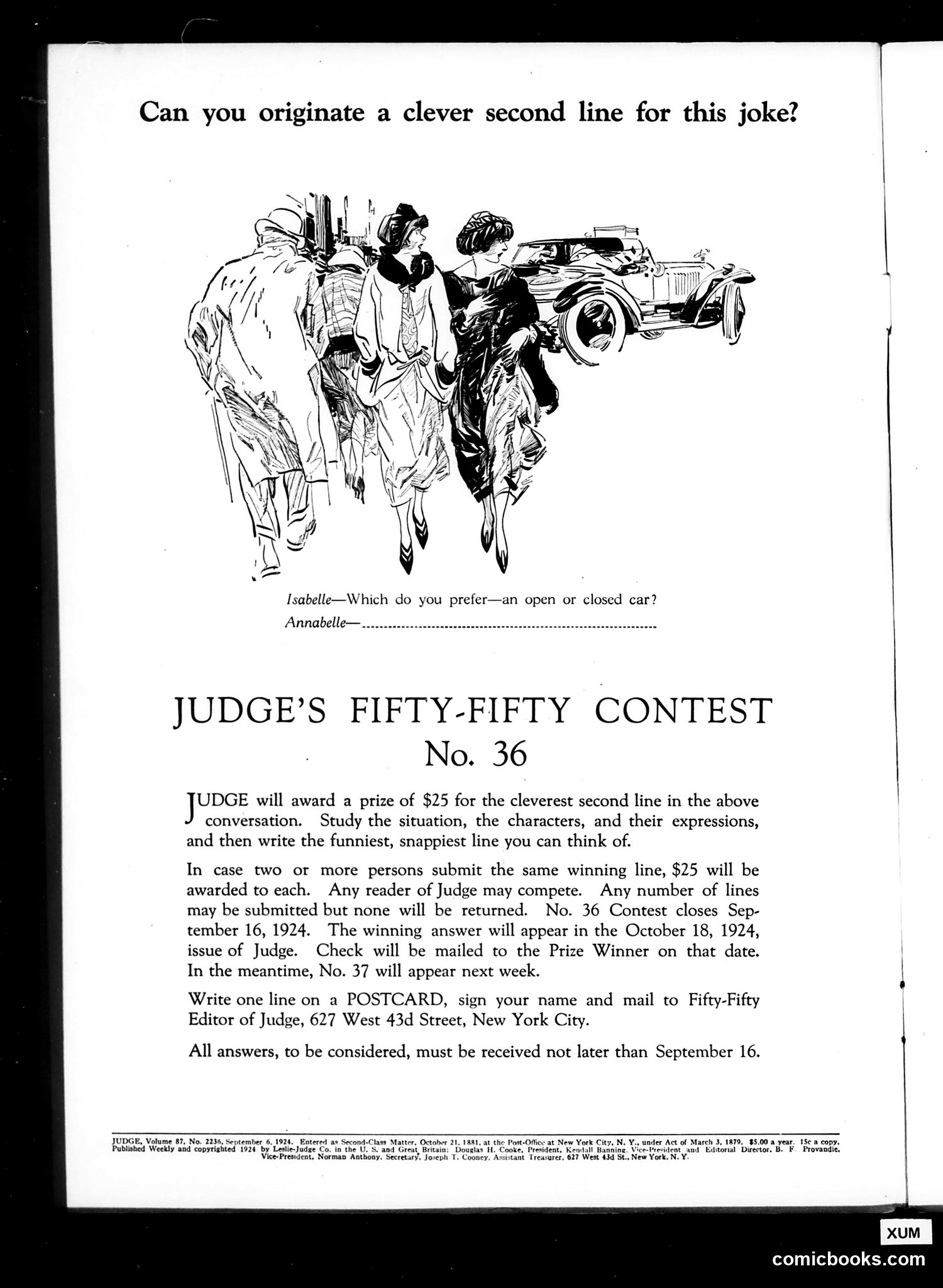 Judge — September 6, 1924 — page 2: Judge, 1924-09-06
