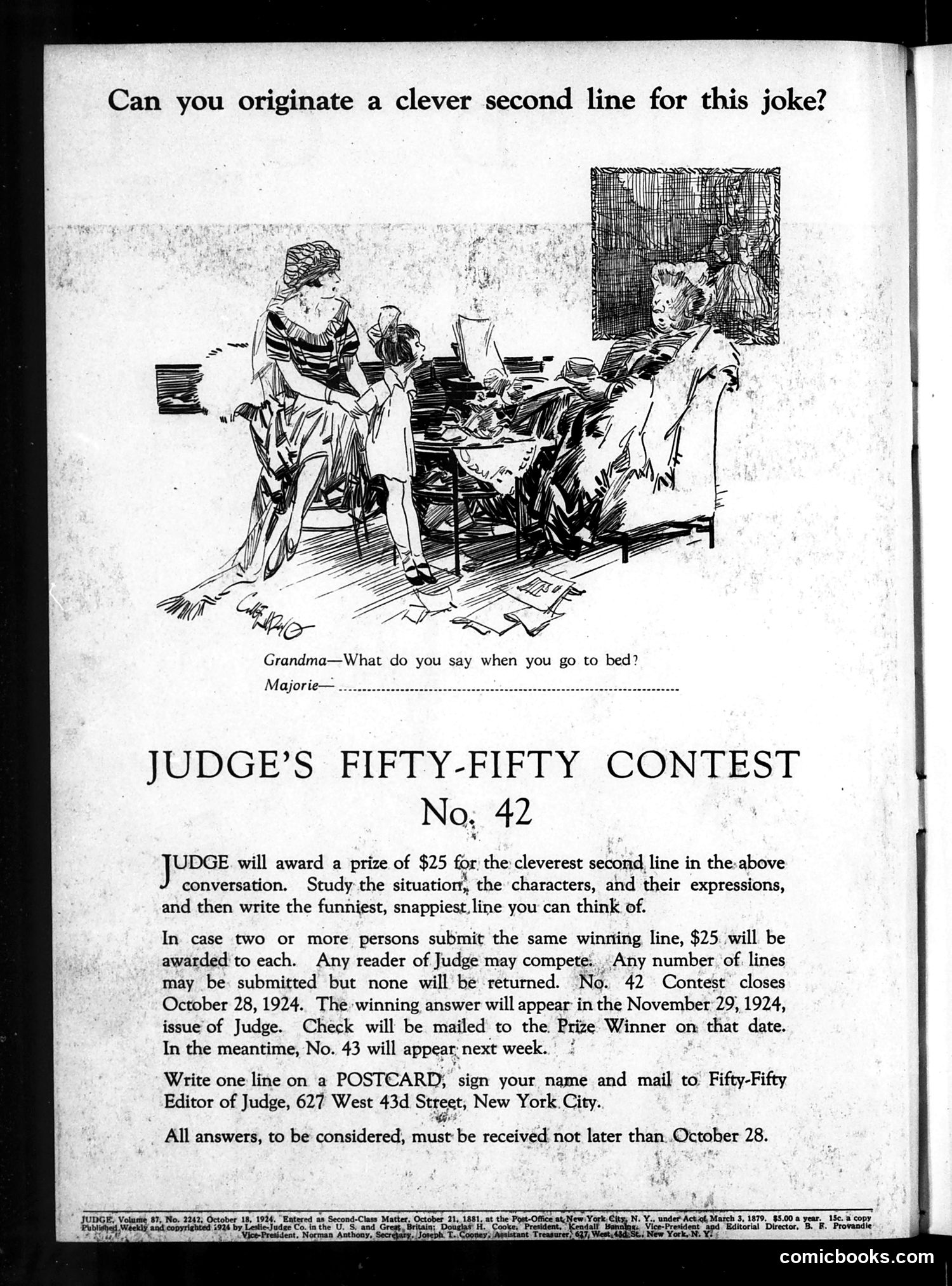 Judge — October 11, 1924 — page 2: Judge, 1924-10-11