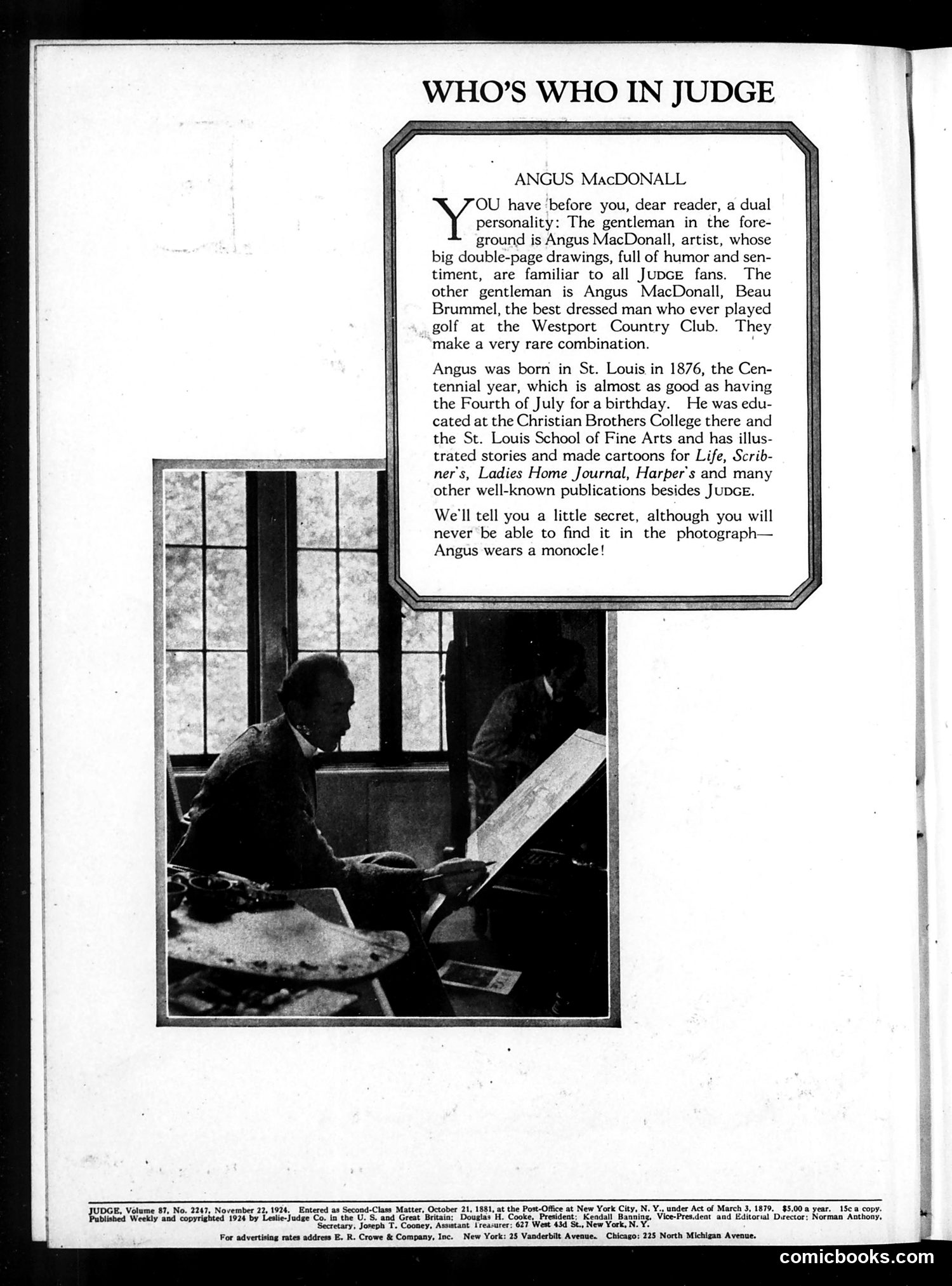Judge — November 15, 1924 — page 2: Judge, 1924-11-15