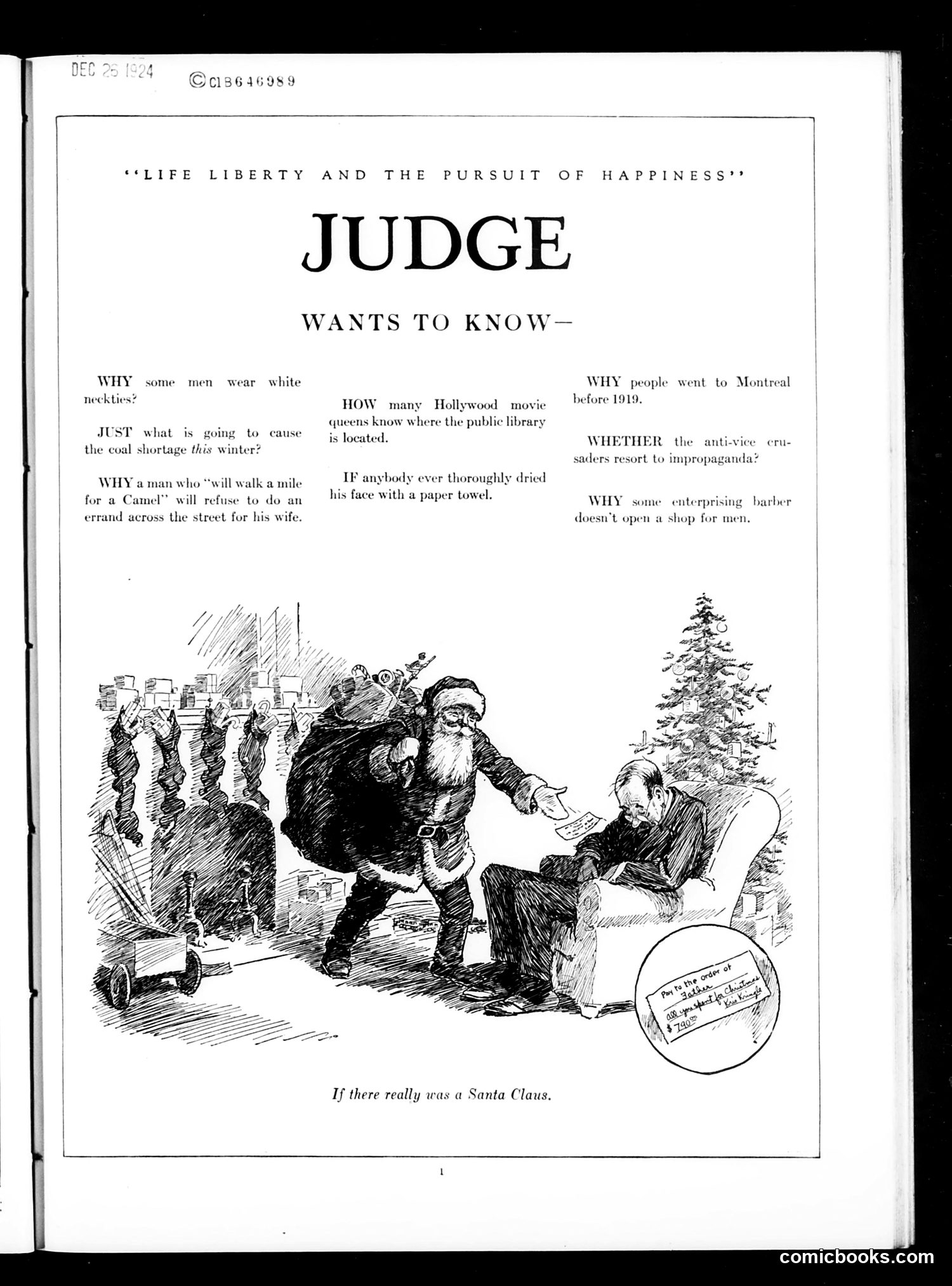 Judge — December 27, 1924 — page 3: Judge, 1924-12-27