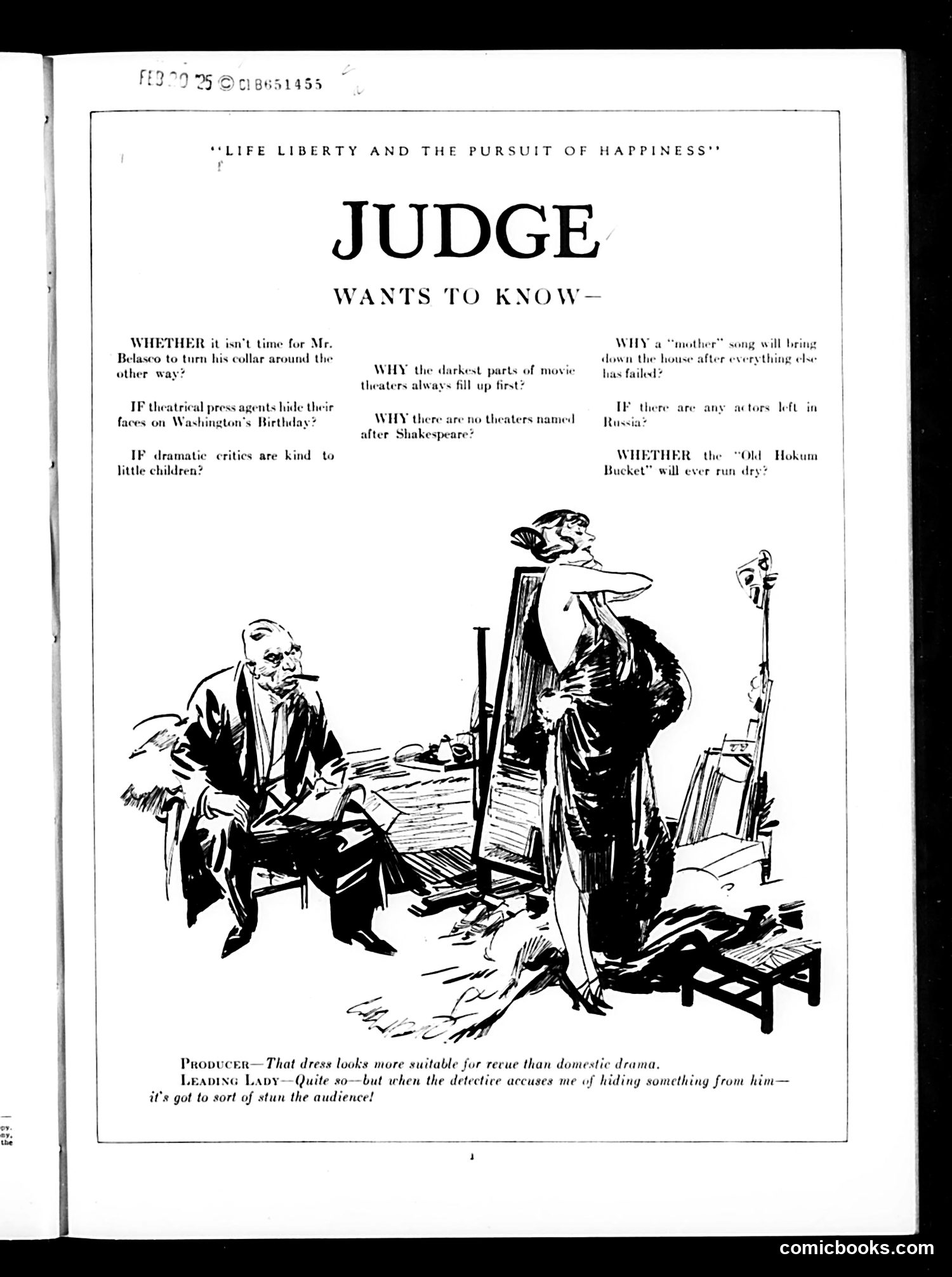 Judge — February 21, 1925 — page 3: Judge, 1925-02-21
