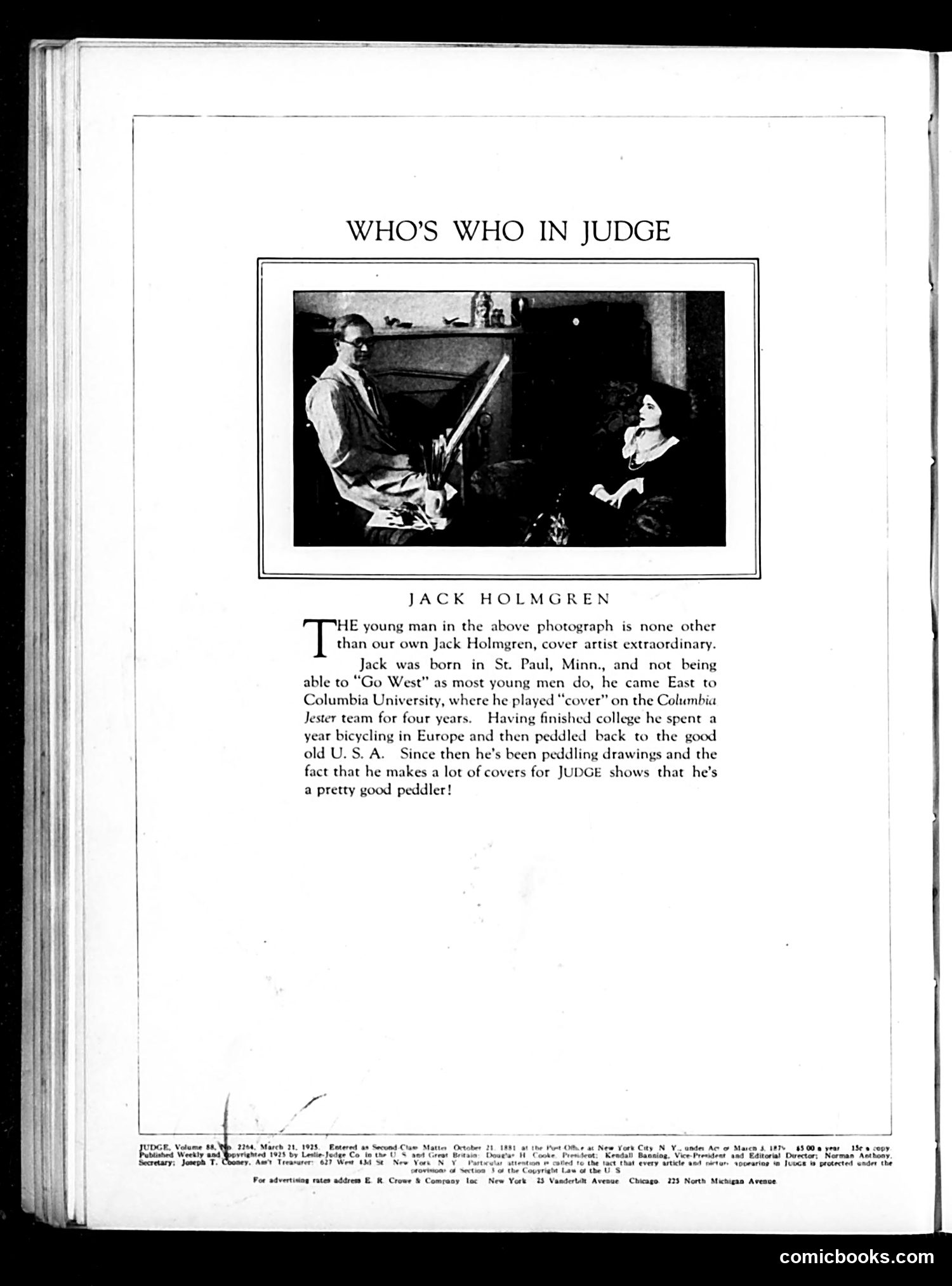 Judge — March 21, 1925 — page 2: Judge, 1925-03-21