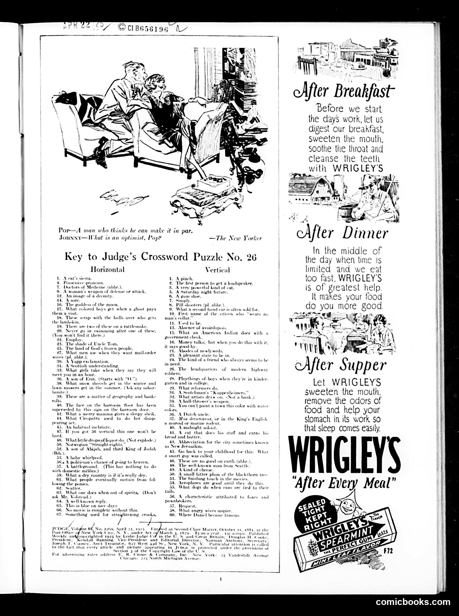 Judge — April 25, 1925 — page 3: Judge, 1925-04-25