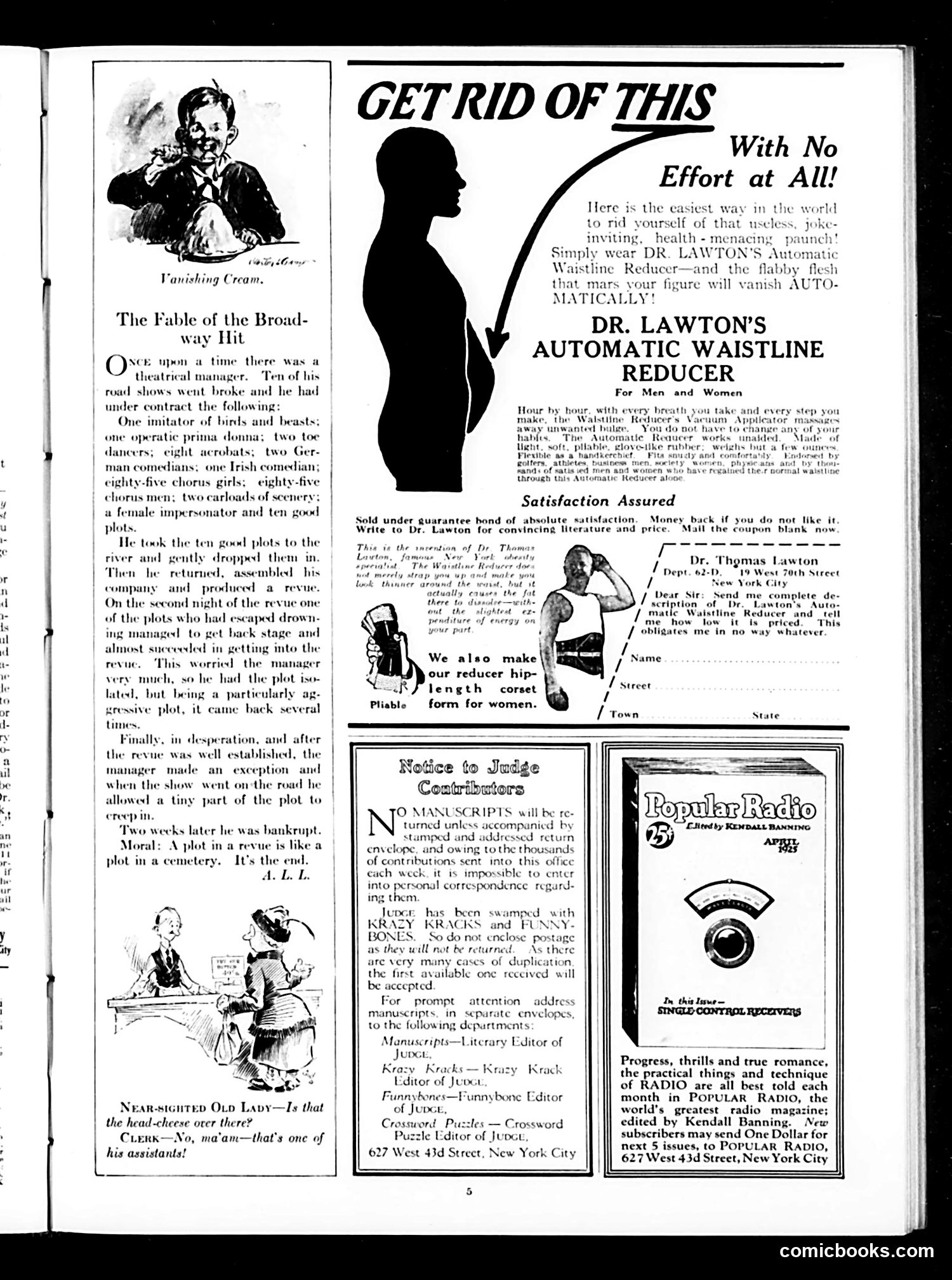 Judge — April 25, 1925 — page 7: Judge, 1925-04-25
