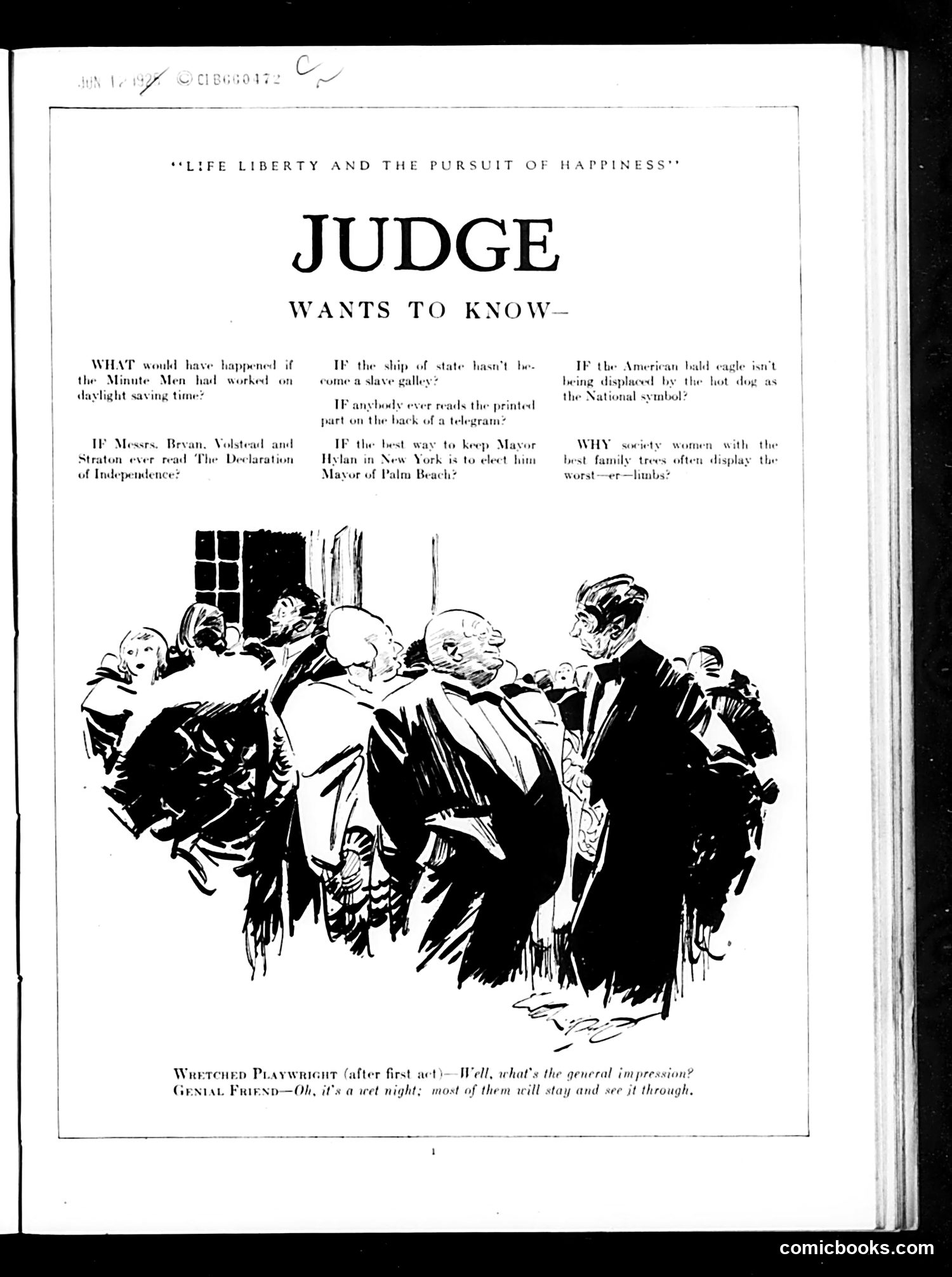 Judge — June 13, 1925 — page 3: Judge, 1925-06-13