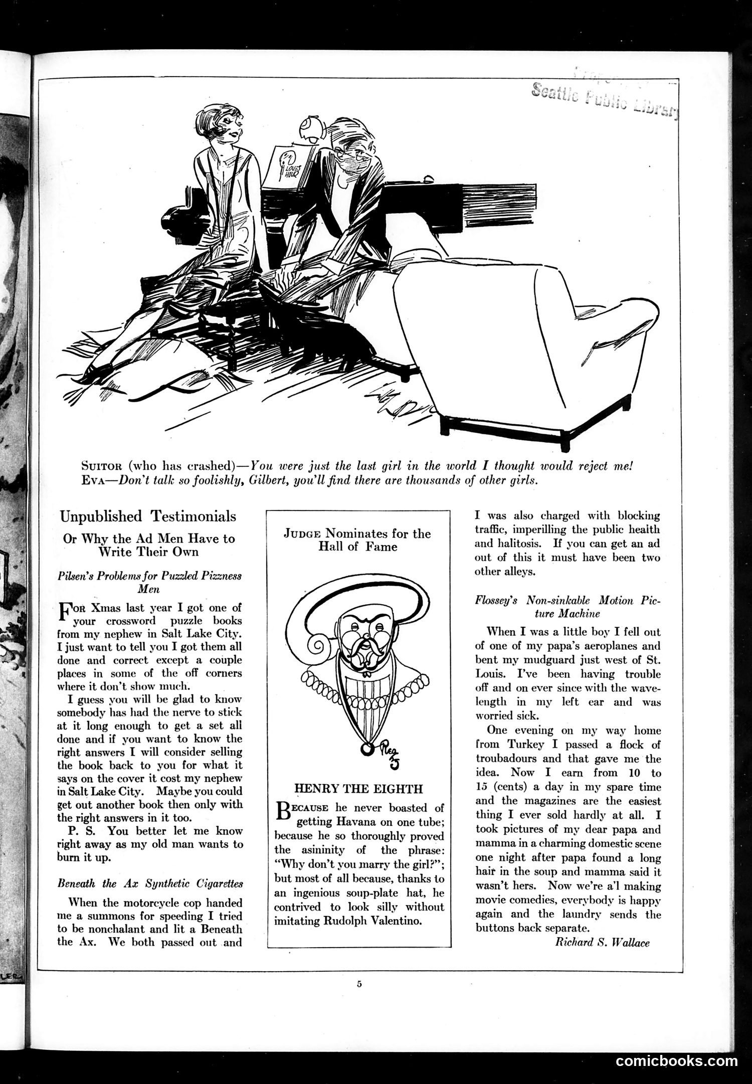Judge — September 19, 1925 — page 7: Judge, 1925-09-19