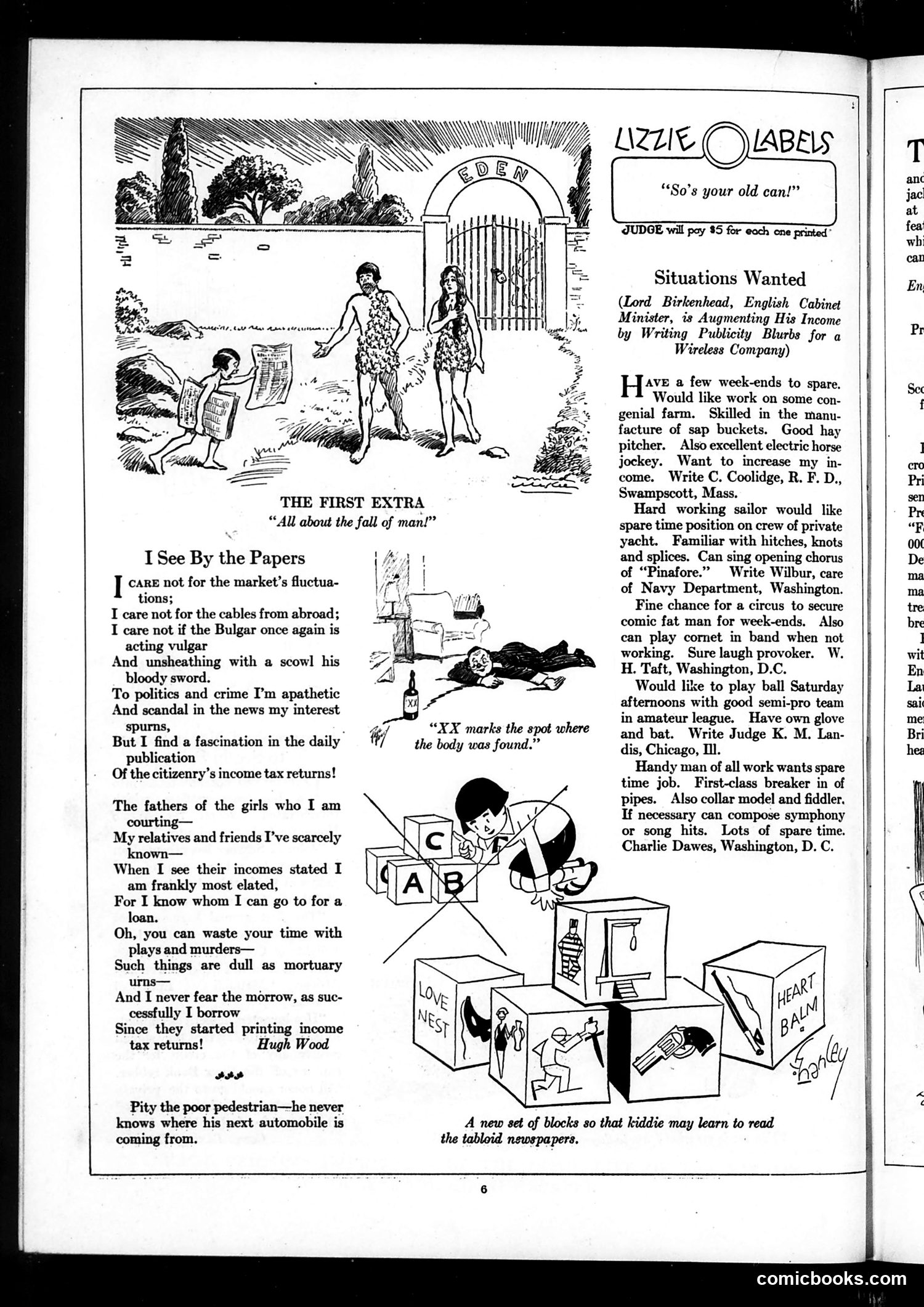 Judge — October 17, 1925 — page 8: Judge, 1925-10-17