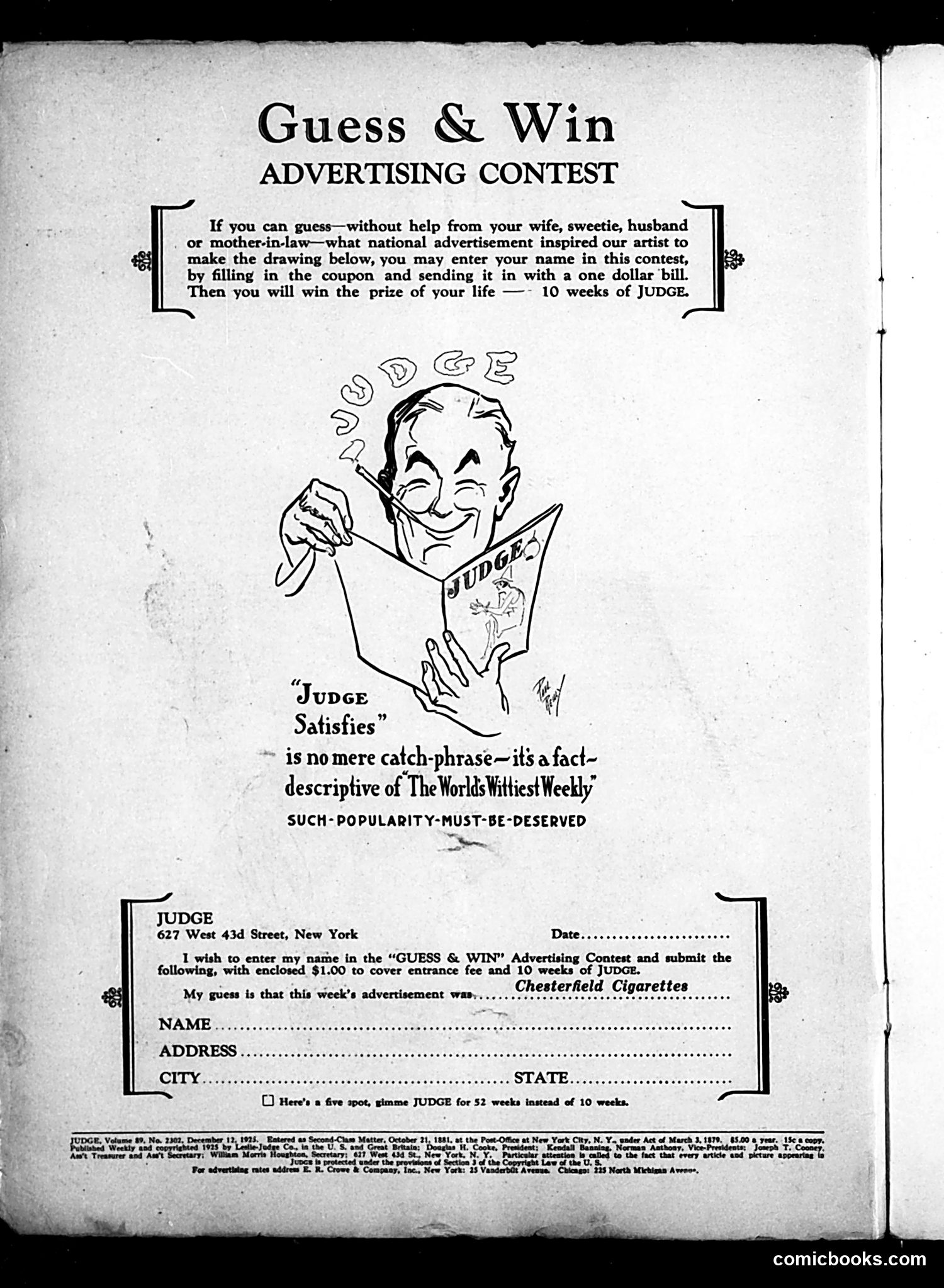 Judge — December 12, 1925 — page 2: Judge, 1925-12-12