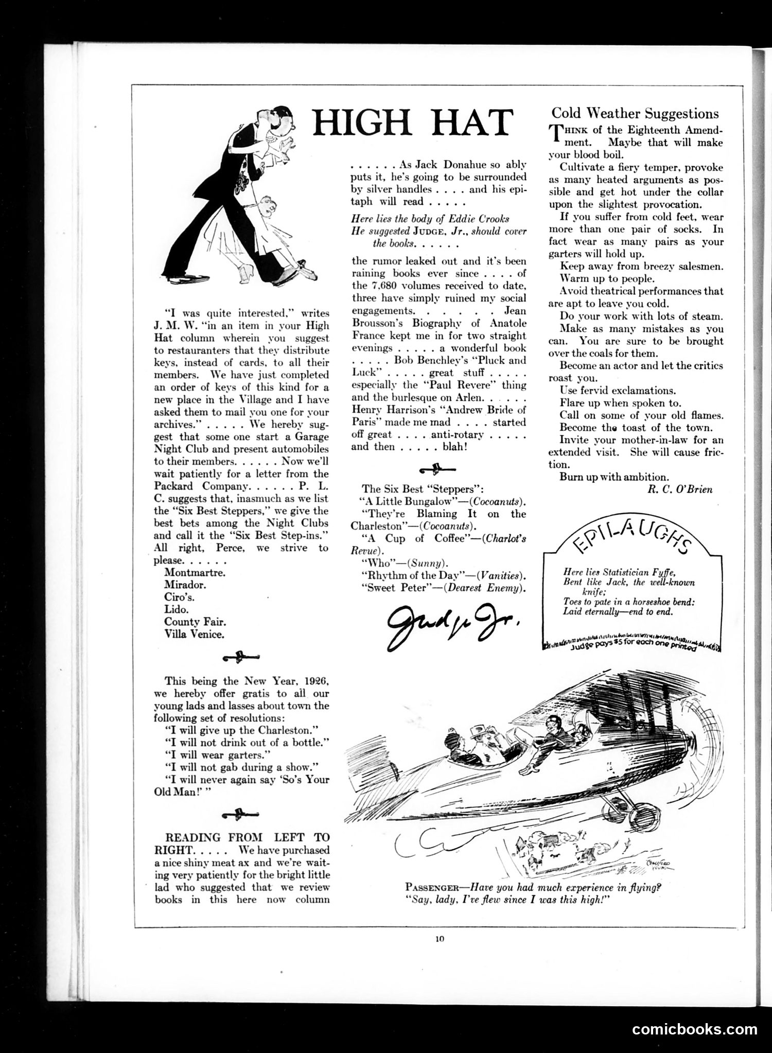 Judge — January 2, 1926 — page 12: Judge, 1926-01-02