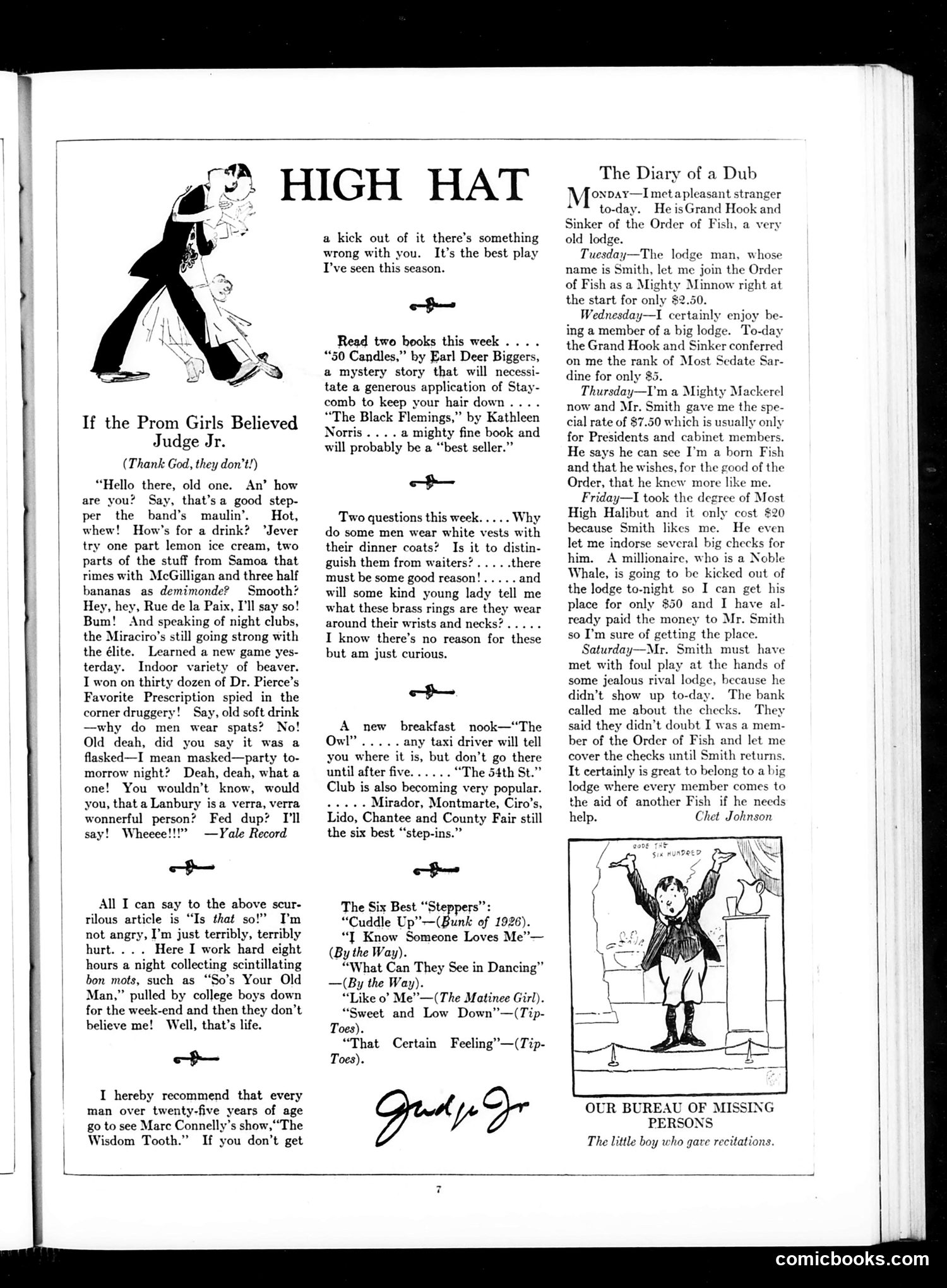 Judge — March 13, 1926 — page 9: Judge, 1926-03-13