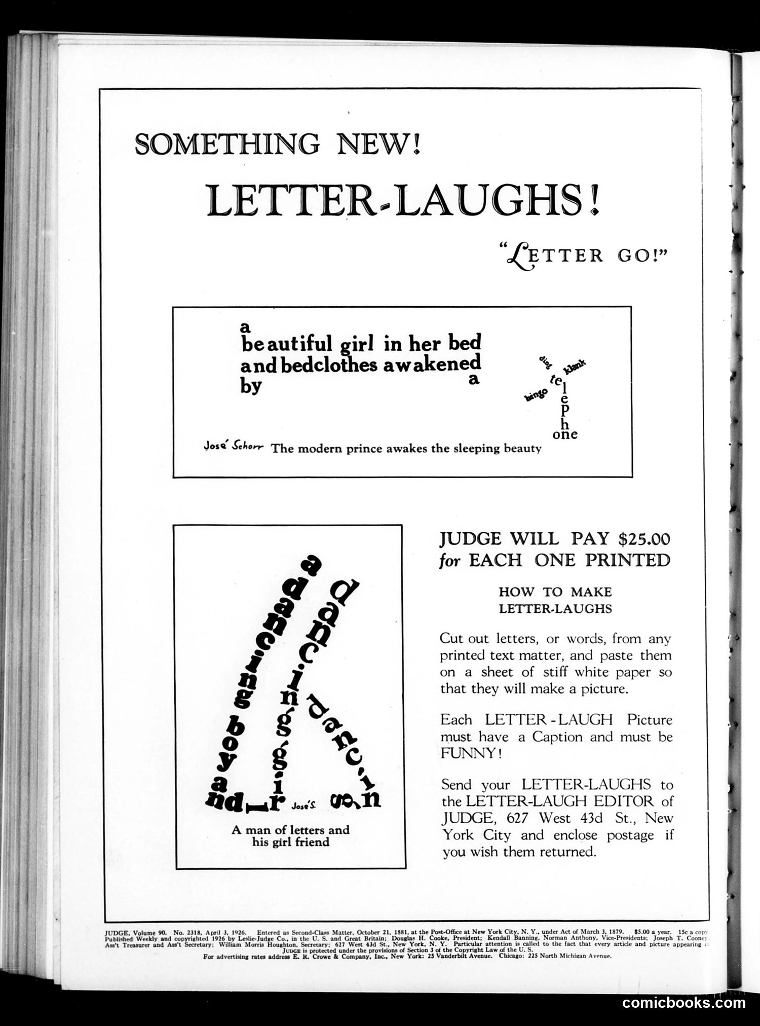Judge — April 3, 1926 — page 2: Judge, 1926-04-03