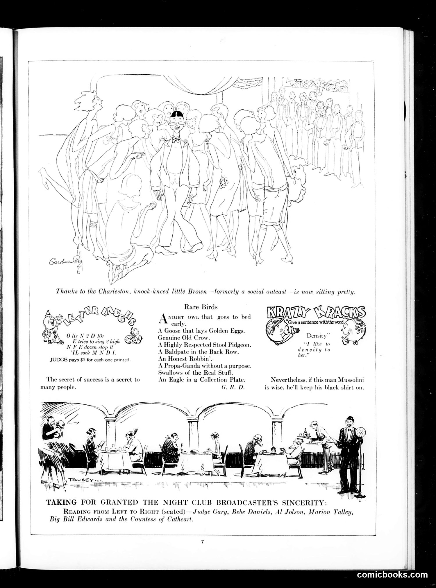 Judge — April 17, 1926 — page 9: Judge, 1926-04-17