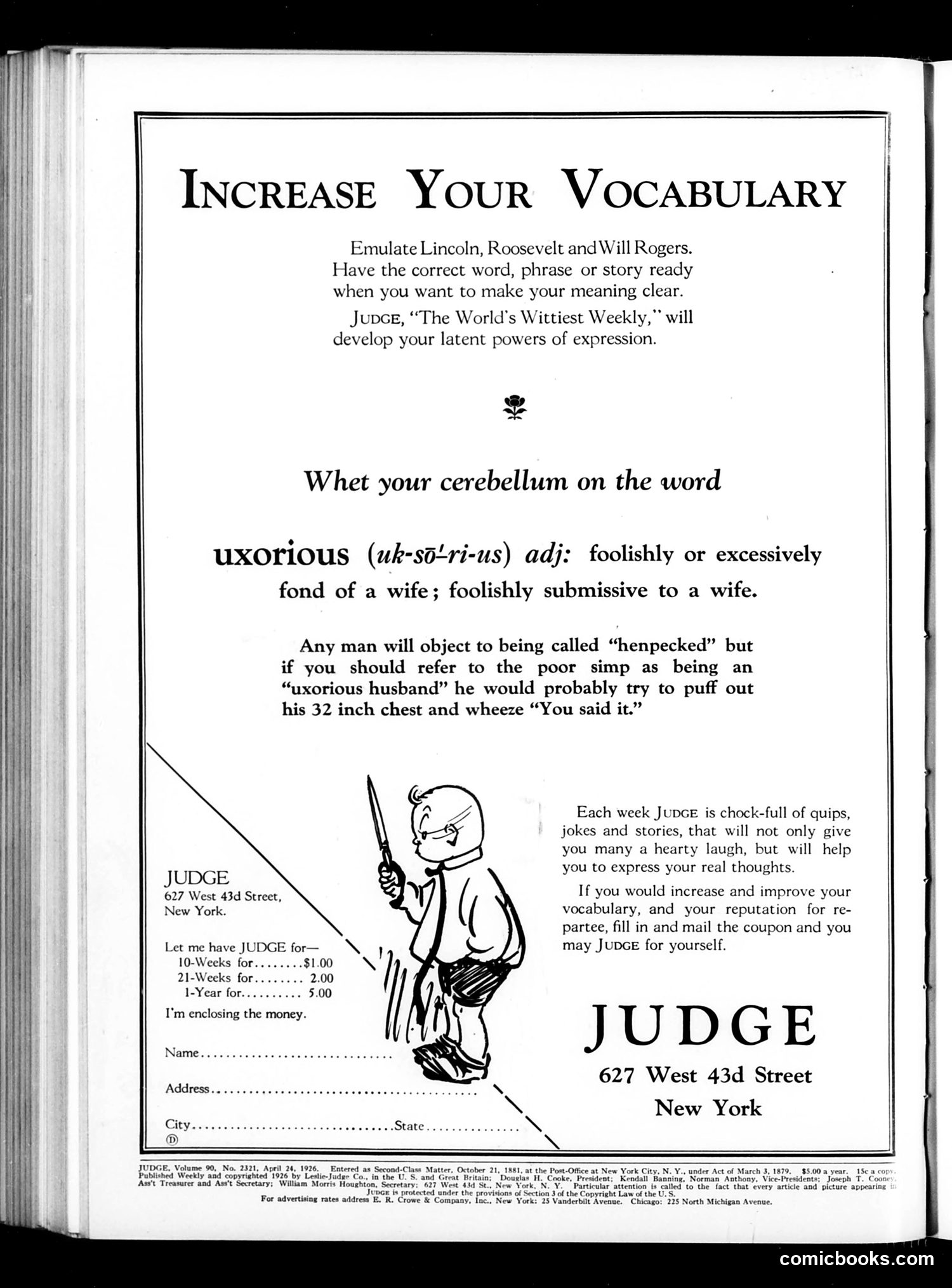 Judge — April 24, 1926 — page 2: Judge, 1926-04-24