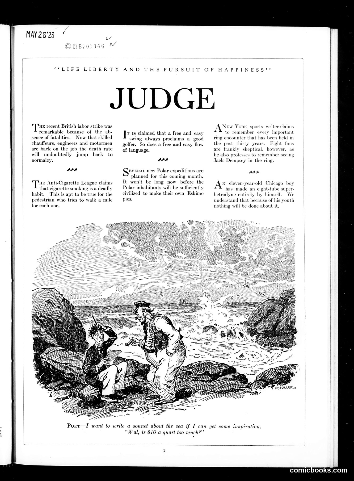 Judge — May 29, 1926 — page 3: Judge, 1926-05-29