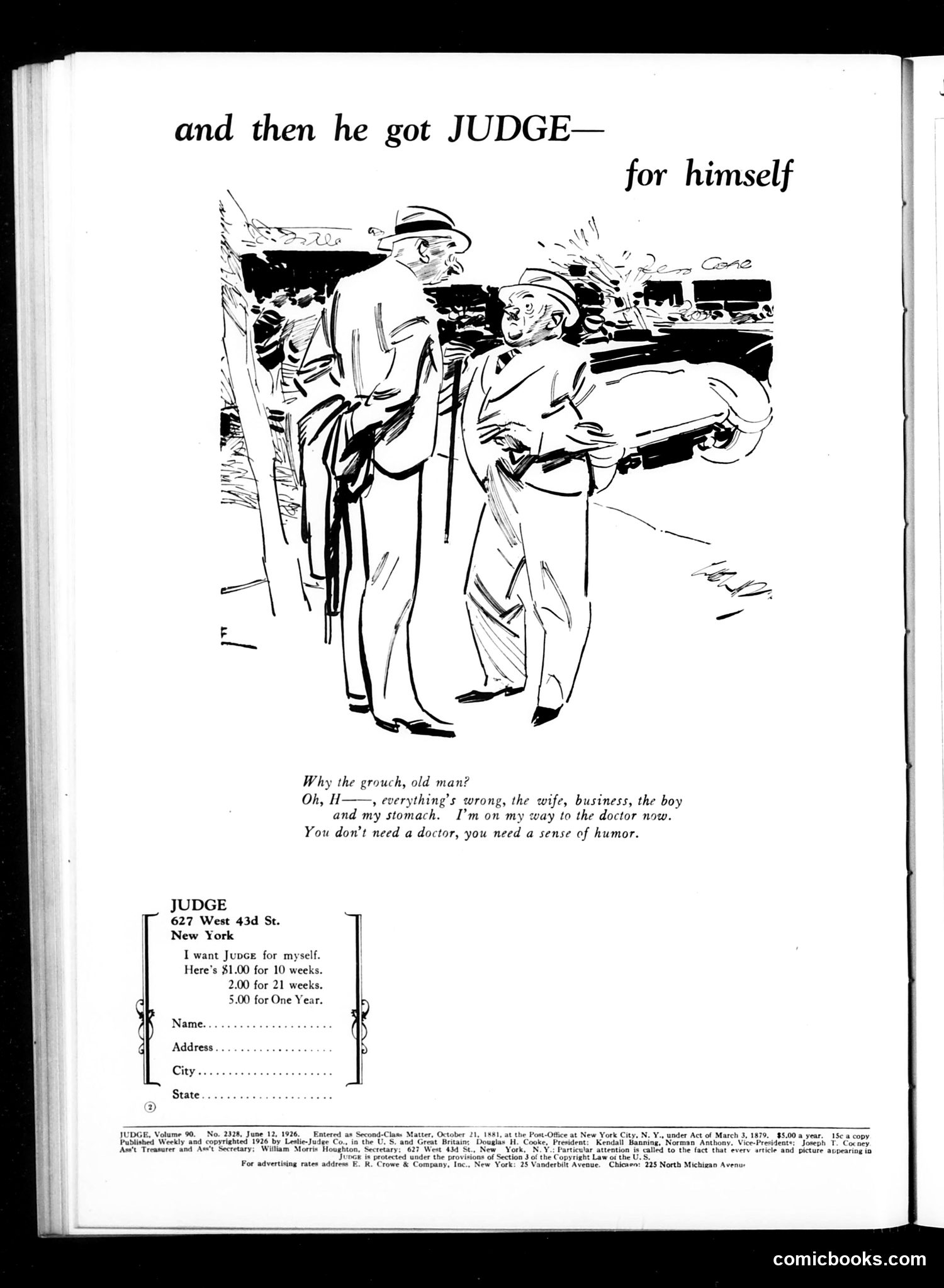 Judge — June 12, 1926 — page 2: Judge, 1926-06-12