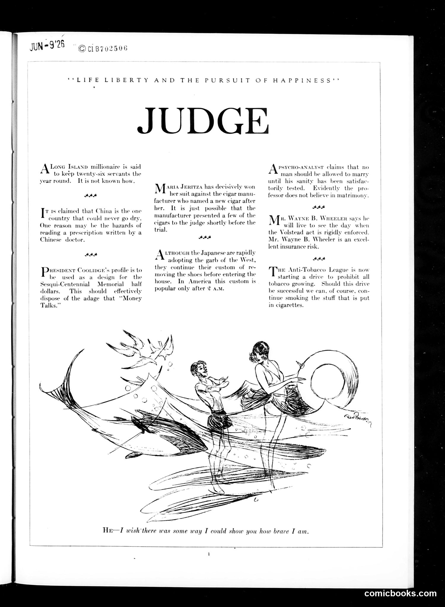 Judge — June 12, 1926 — page 3: Judge, 1926-06-12