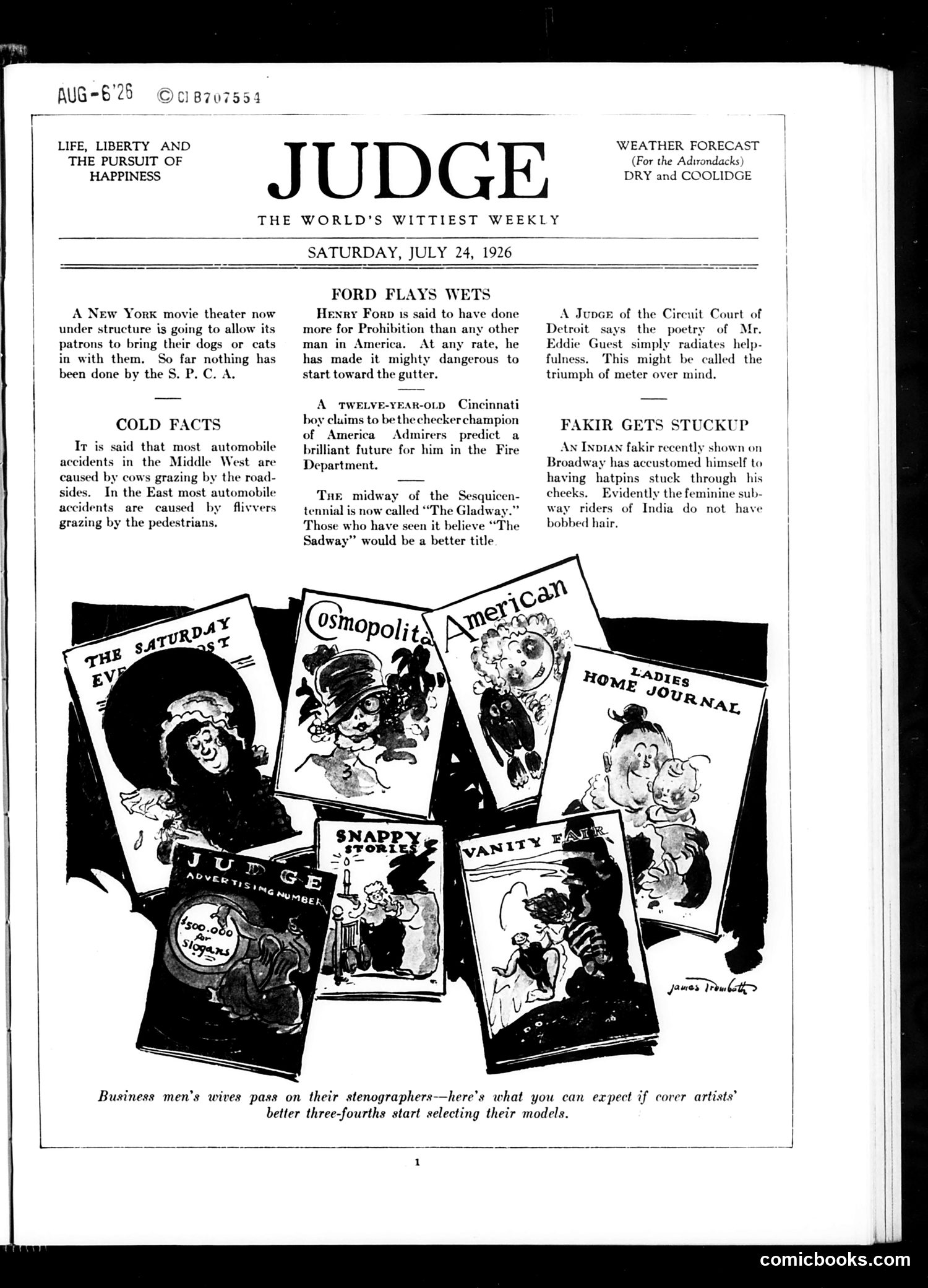 Judge — July 24, 1926 — page 3: Judge, 1926-07-24