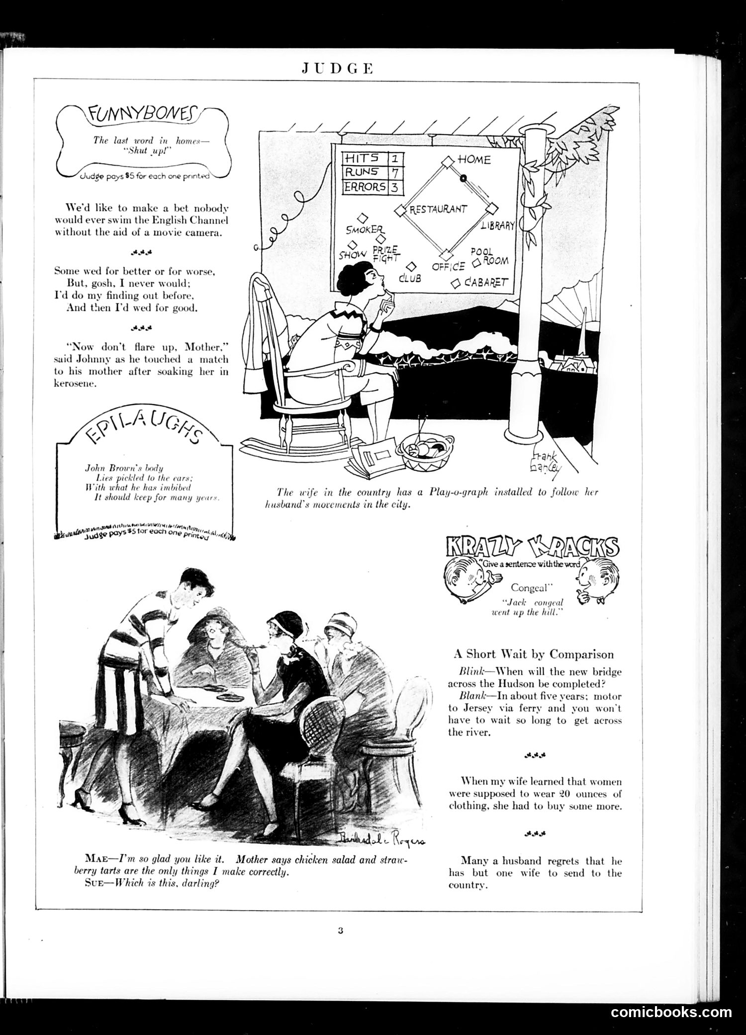Judge — July 24, 1926 — page 5: Judge, 1926-07-24