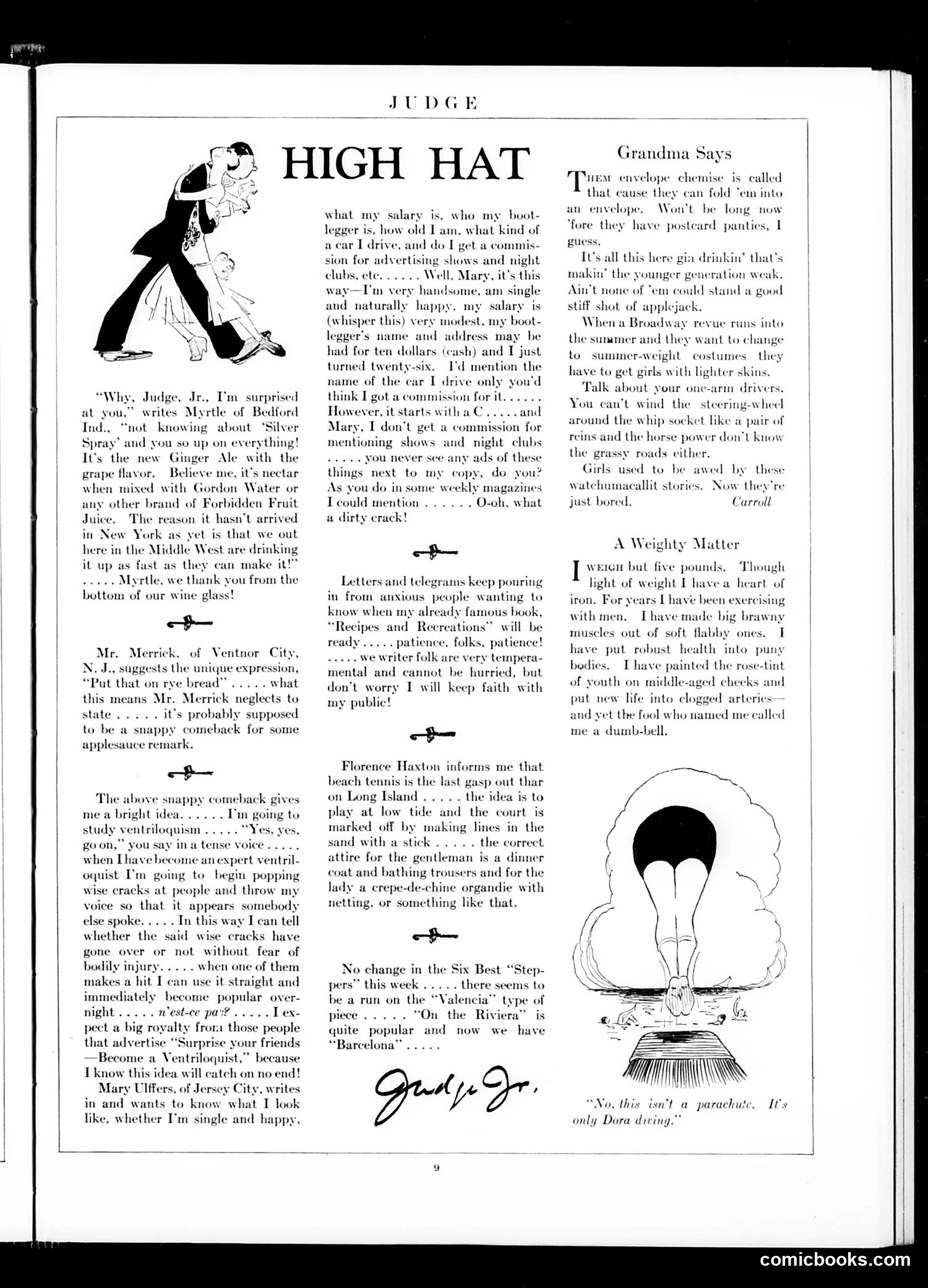 Judge — July 31, 1926 — page 11: Judge, 1926-07-31